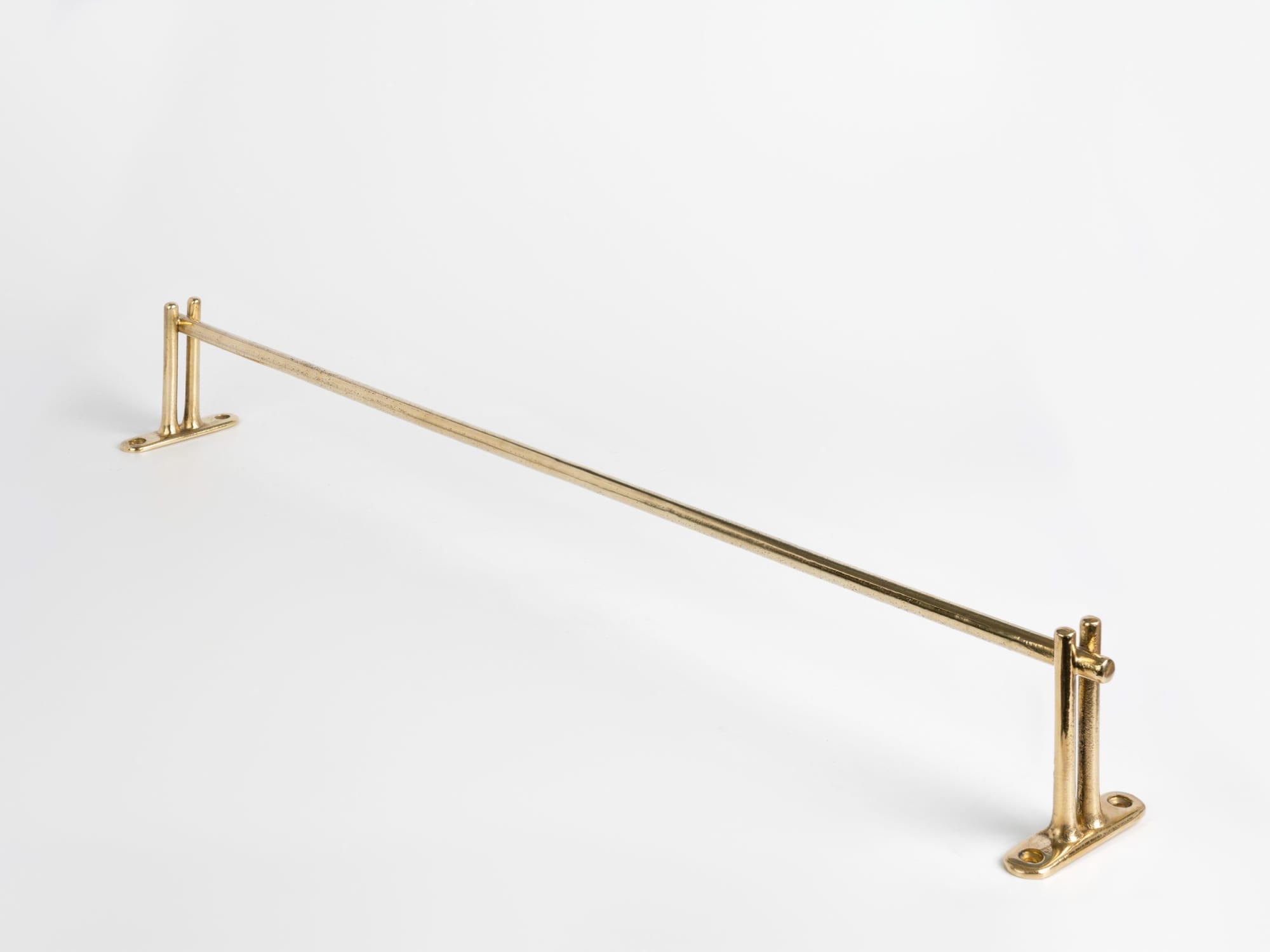 Small brass towel discount rail