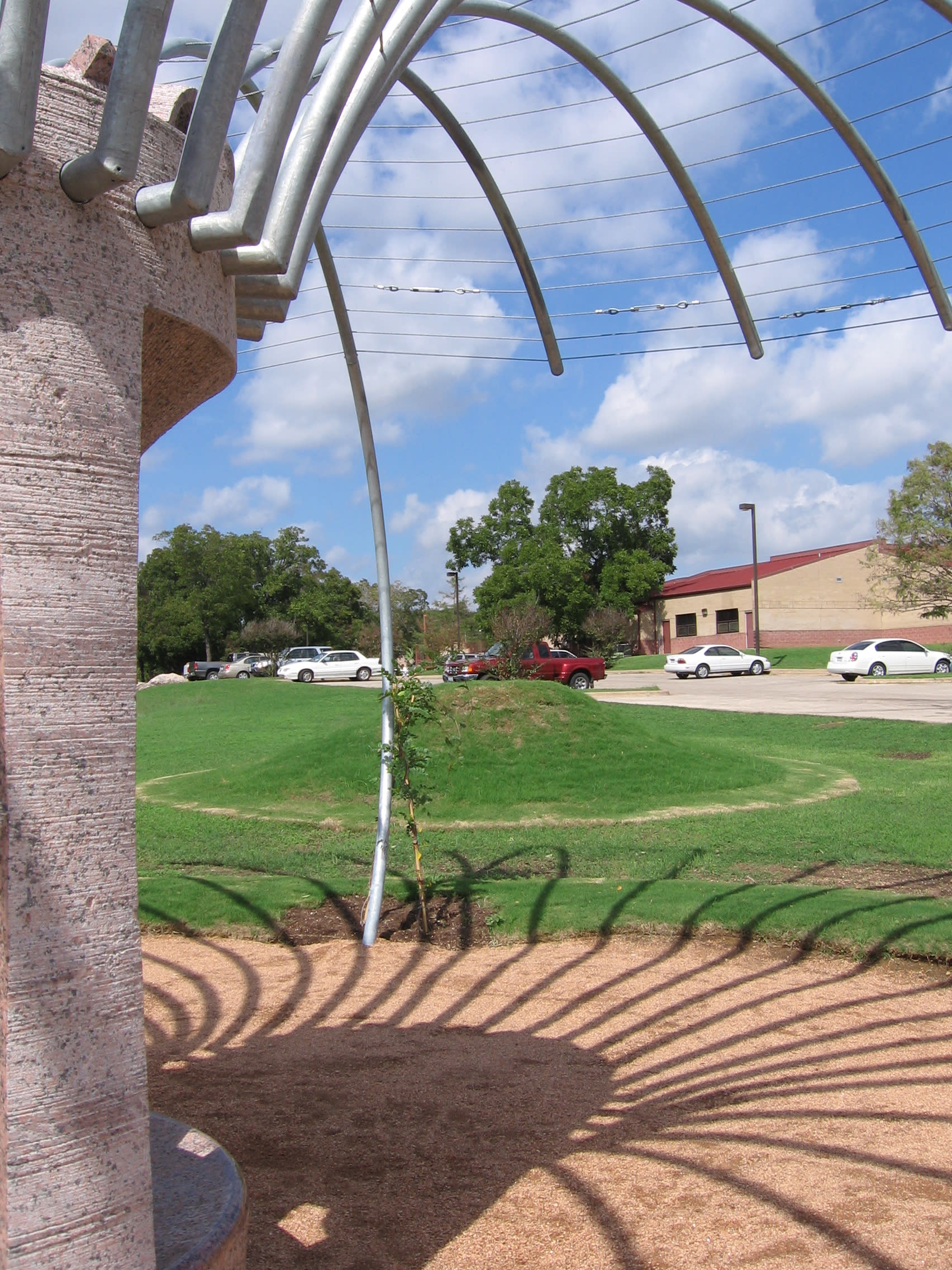 Hourglass Seating Arbor by Philippe Klinefelter seen at Govalle Austin