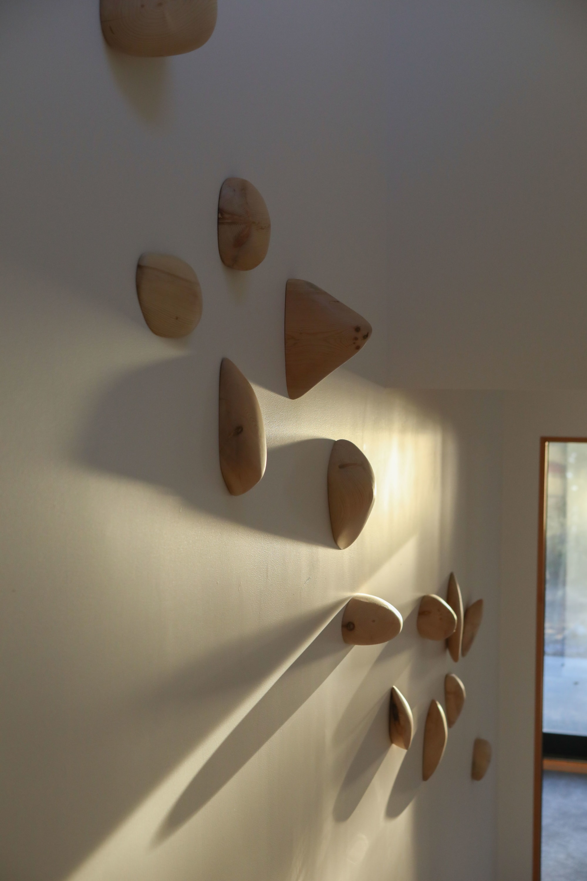 Wood Shapes Wall Sculptures, 3d wall art, dimentional art. by Ivars Design