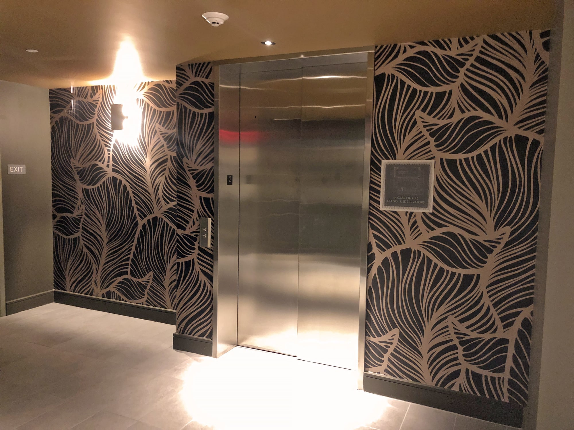 Leaf Pattern Wallcovering by Organik Creative seen at The McAdams