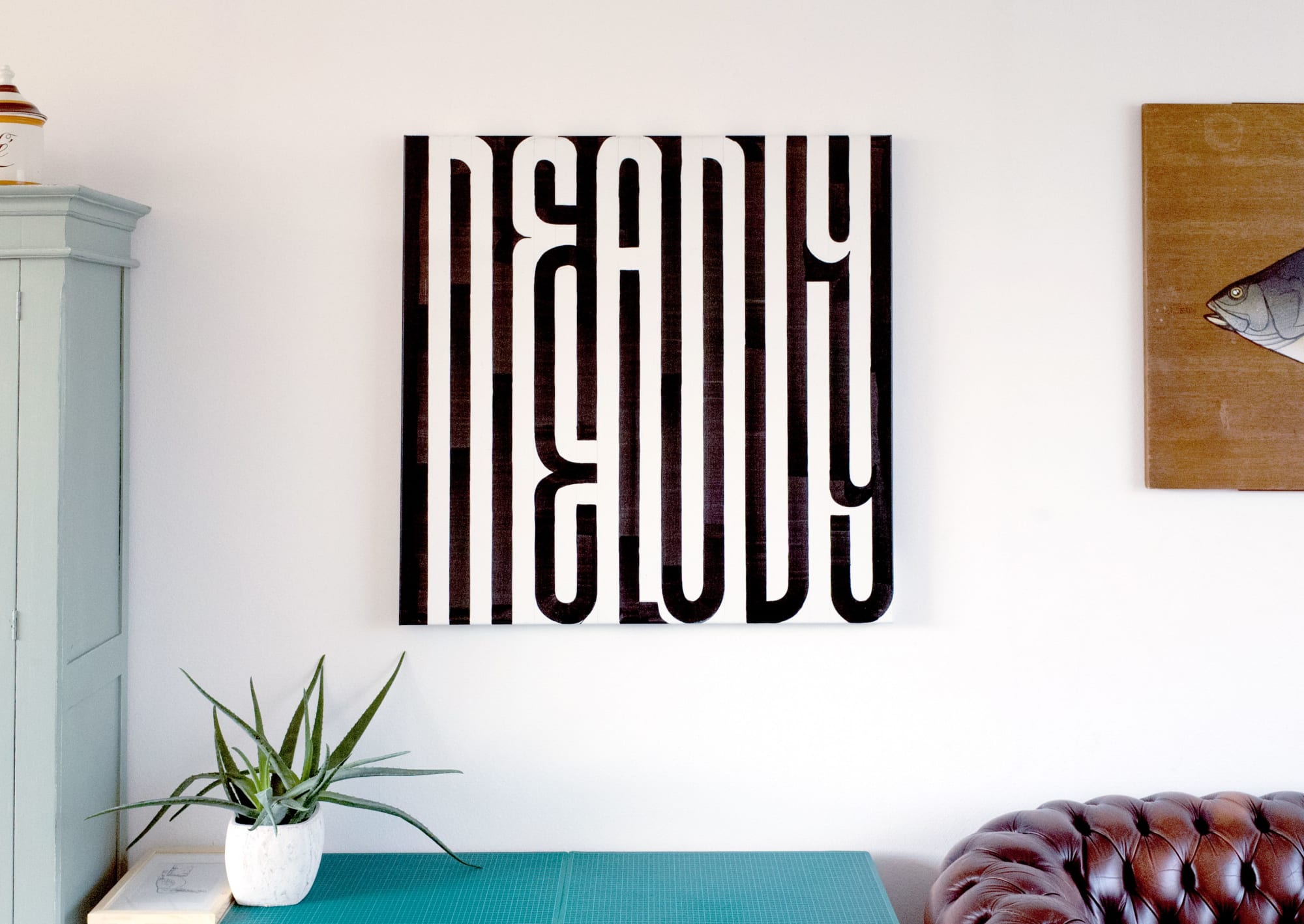 Deadly Melody Black and White Wall Art