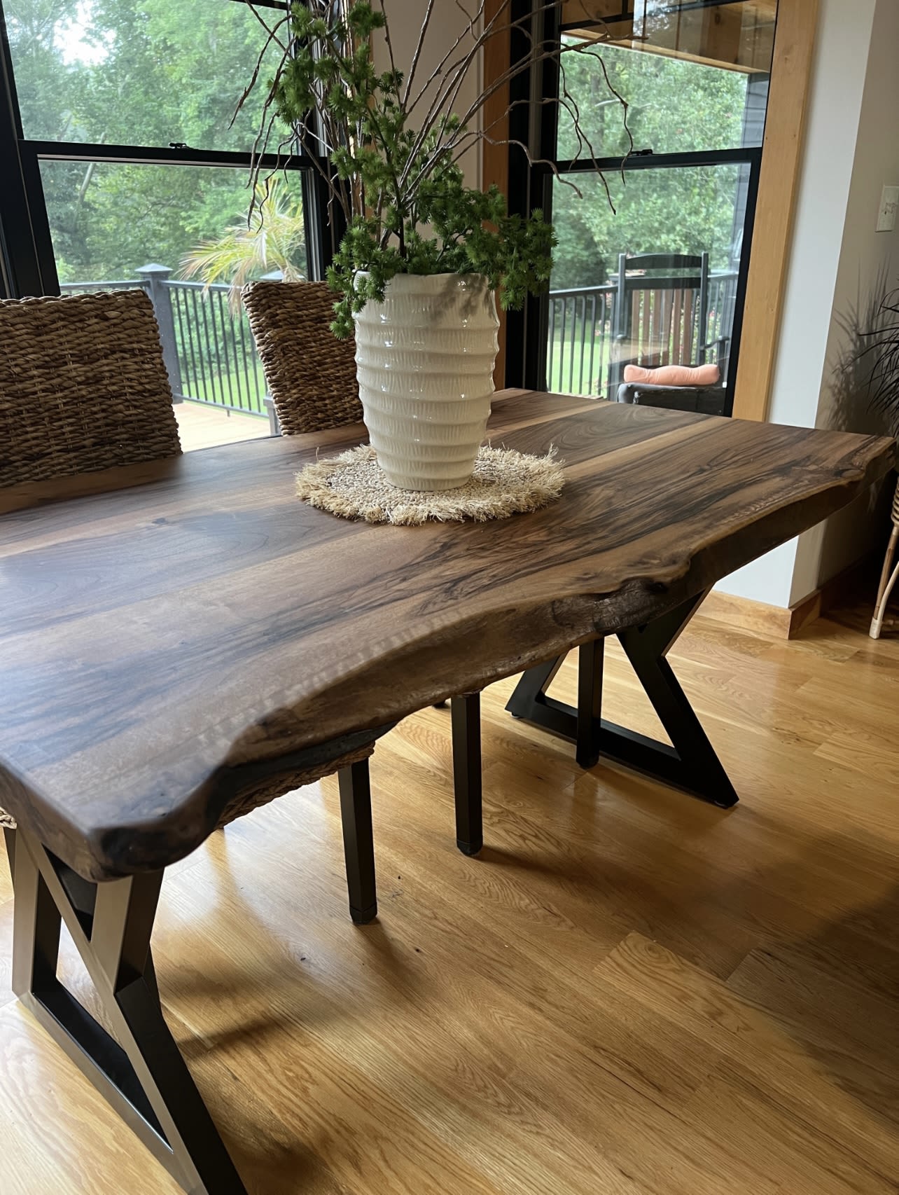 Live edge deals walnut table