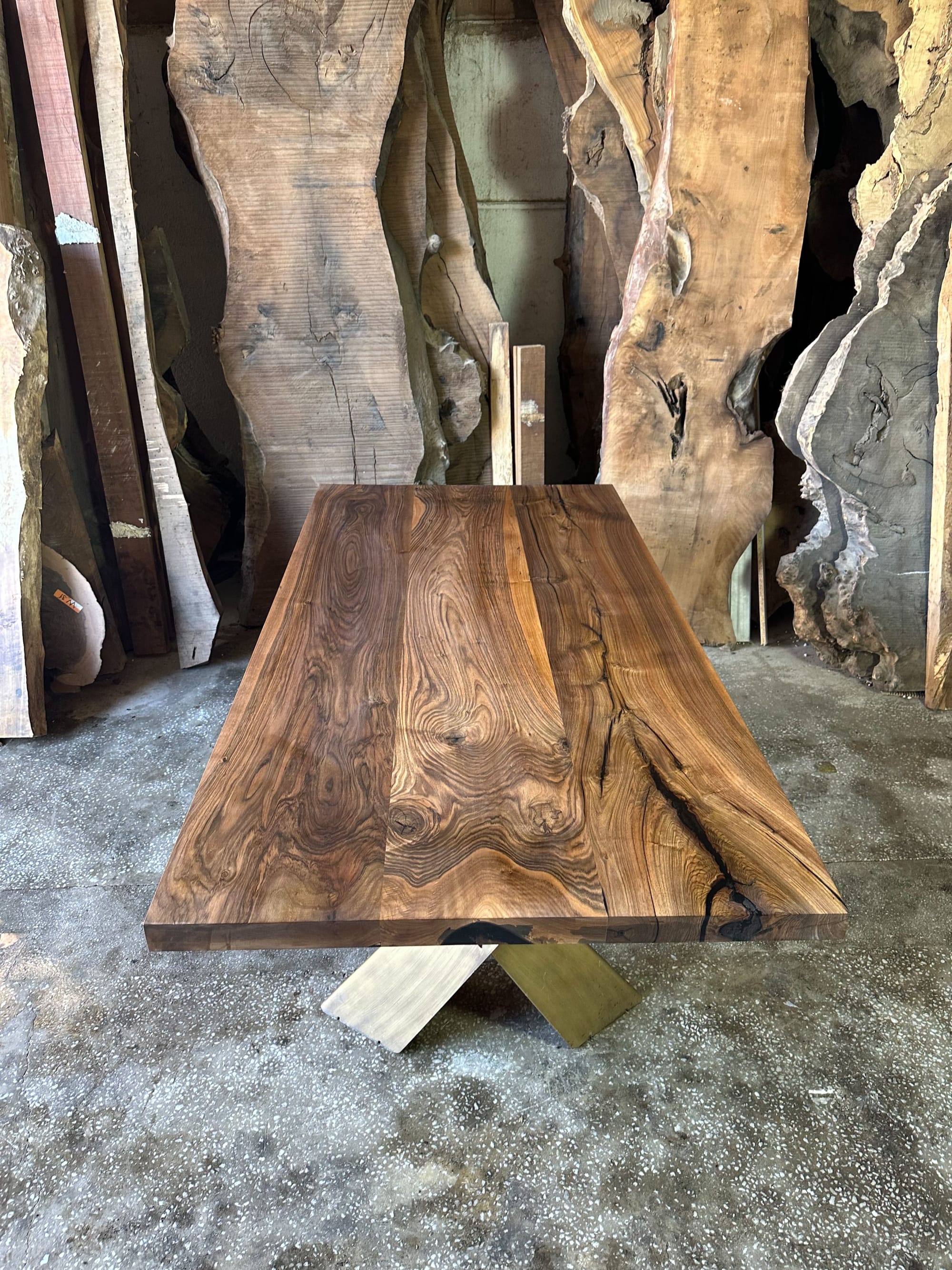 Black Walnut Epoxy Resin Table, Custom Dining Table by Tinella Wood