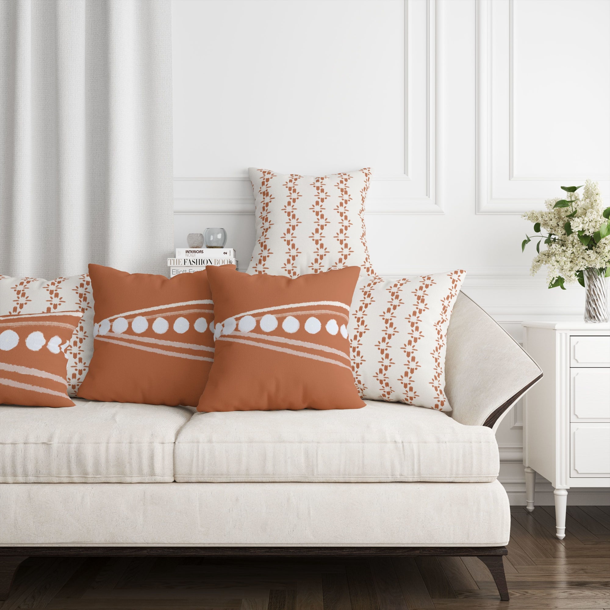 Terracotta discount throw pillows