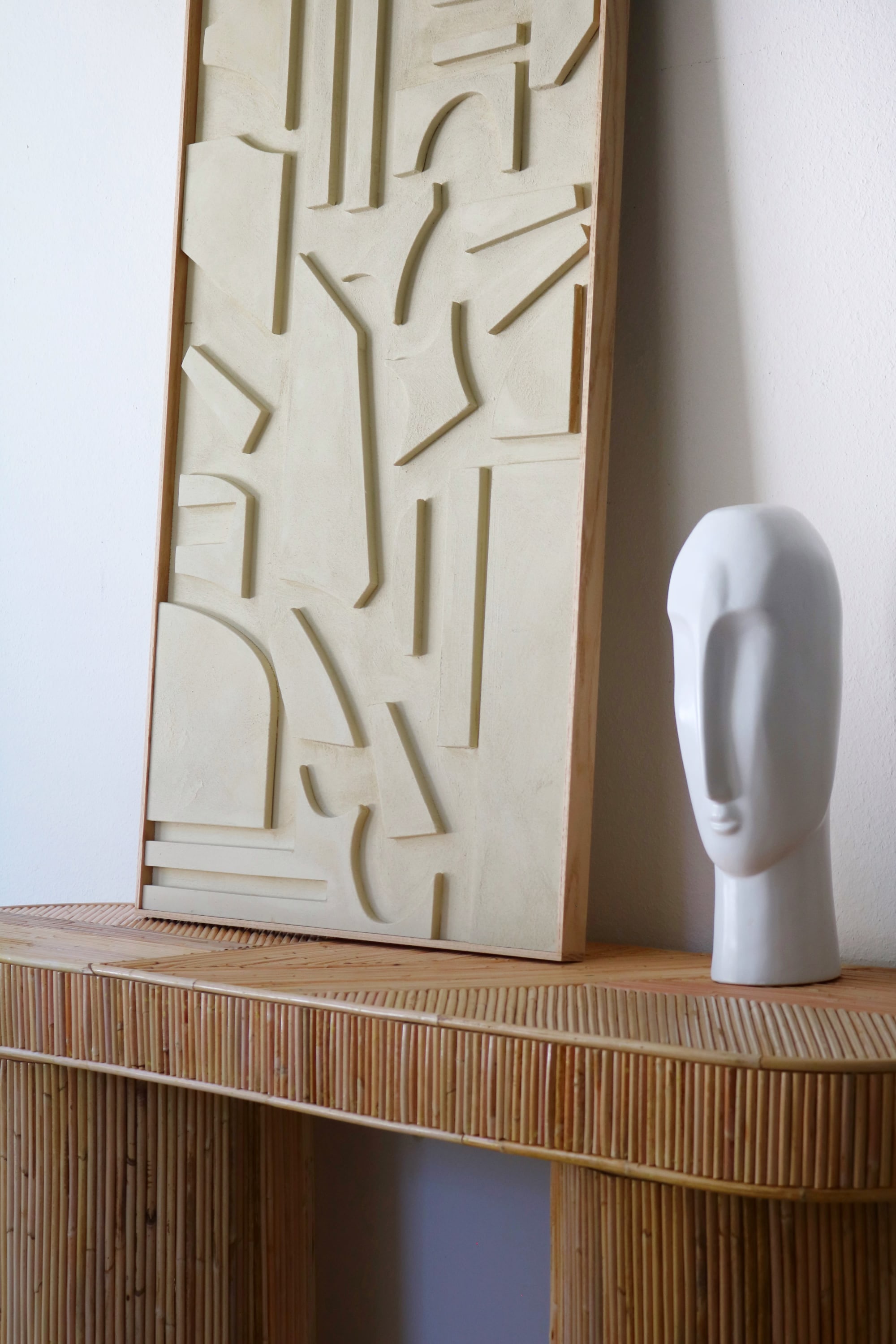 Large Size Wood Sculpture, Wood Wall Art, Modern Organic Relief Sculpture 