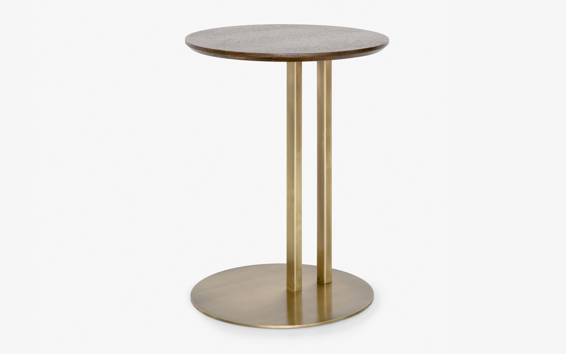 Brass plated stool.