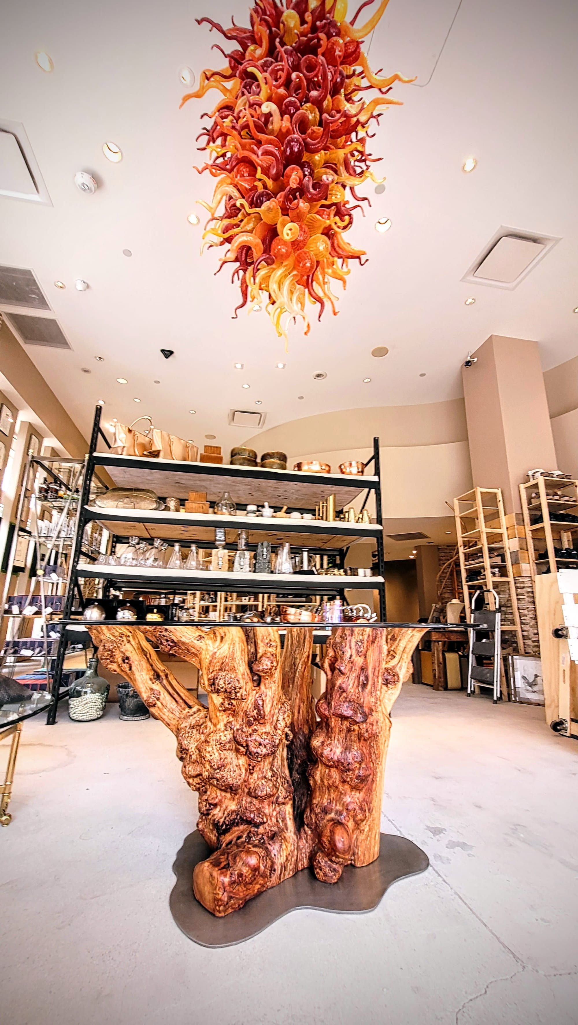 Alligator Juniper Burl Tree Dining Table 42x72 by Lumberlust