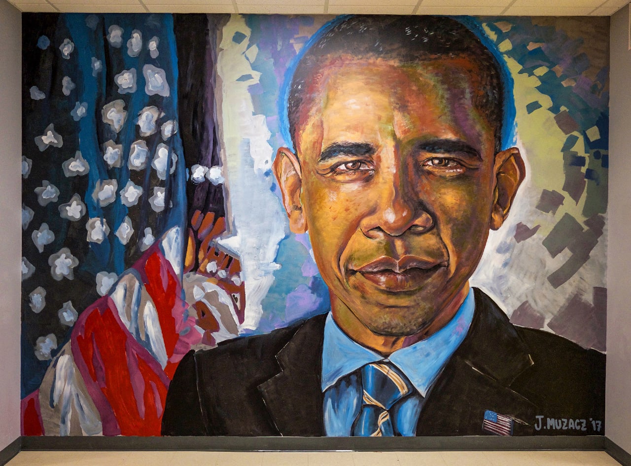 Mr. President by J MUZACZ at IDEA Rundberg, Austin Wescover Murals
