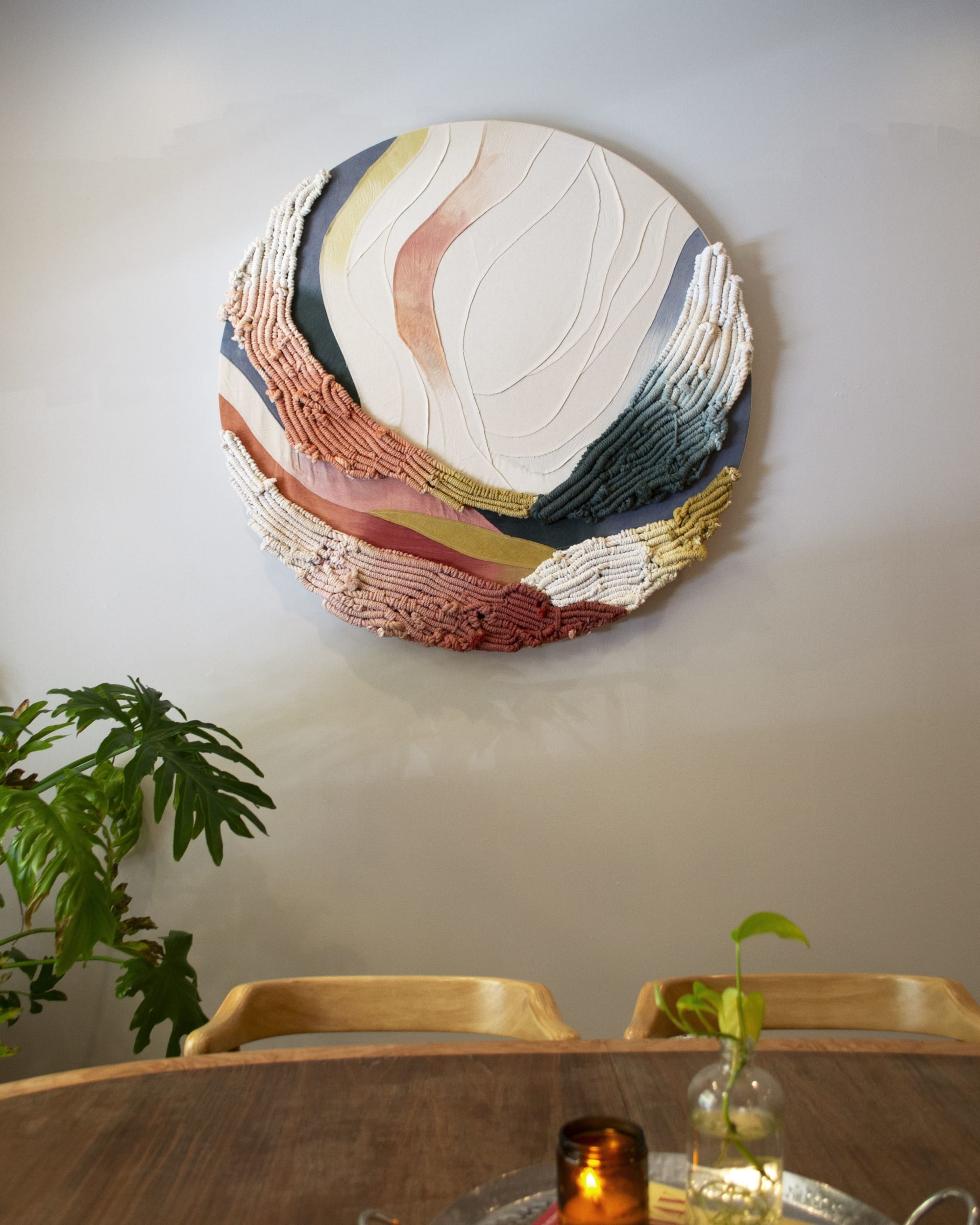 Round Canvas Painting