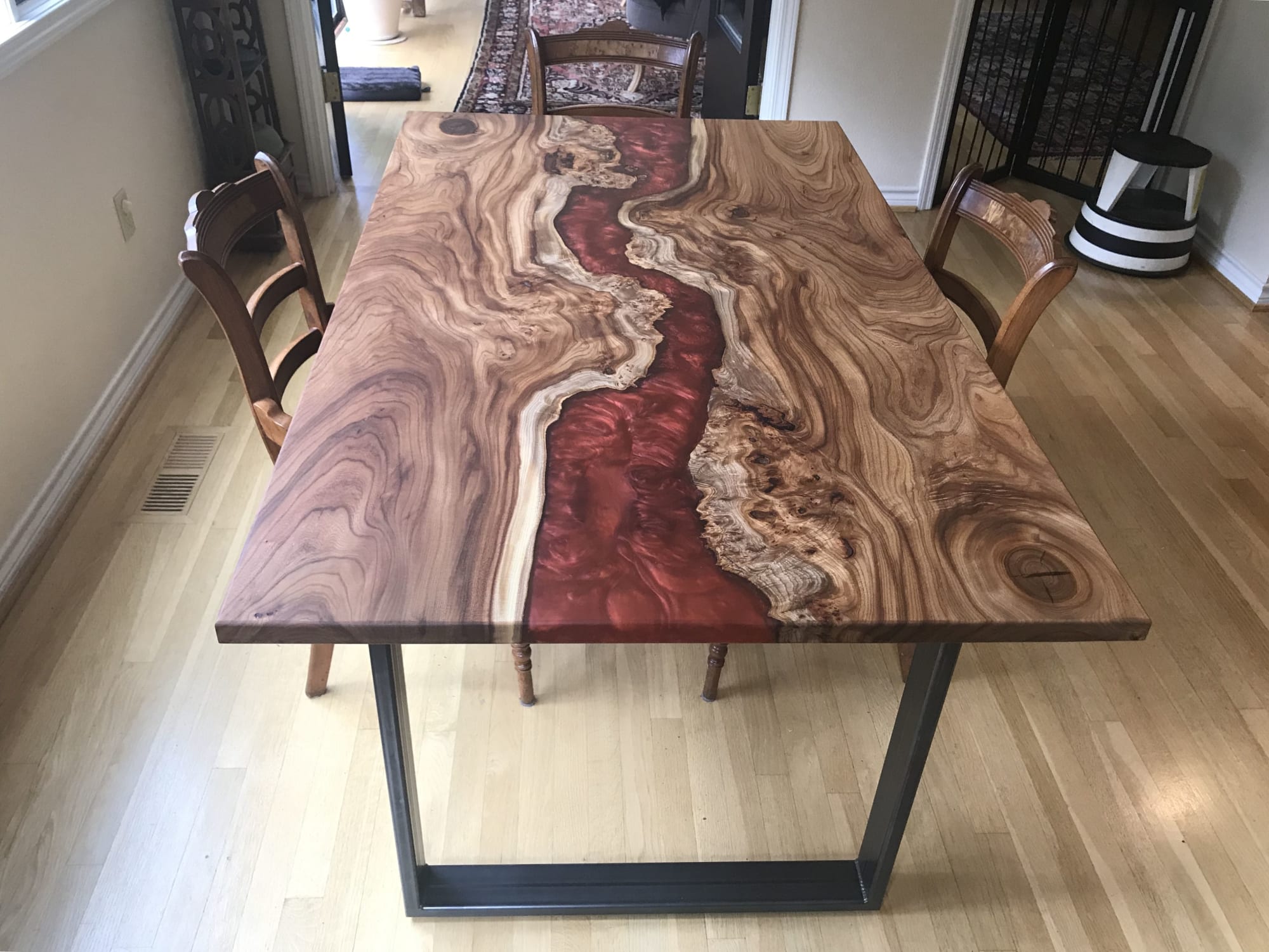 Resin River Table by Beneath the Bark Wescover Tables