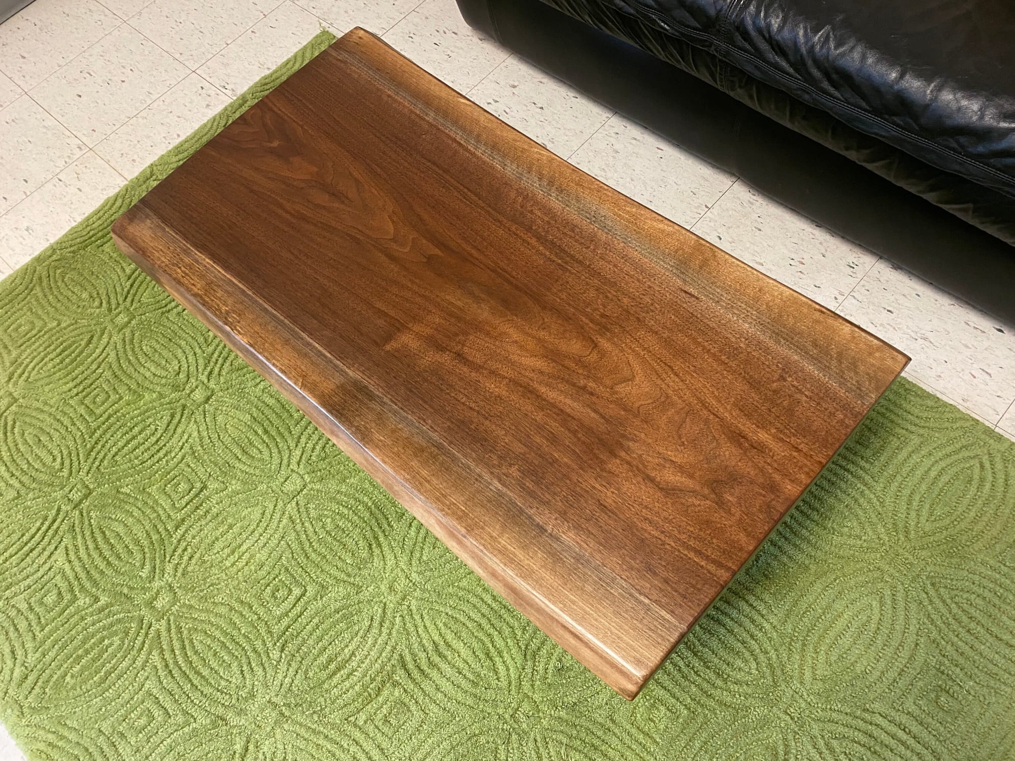 Wood Cutting Board w/ Metal Legs