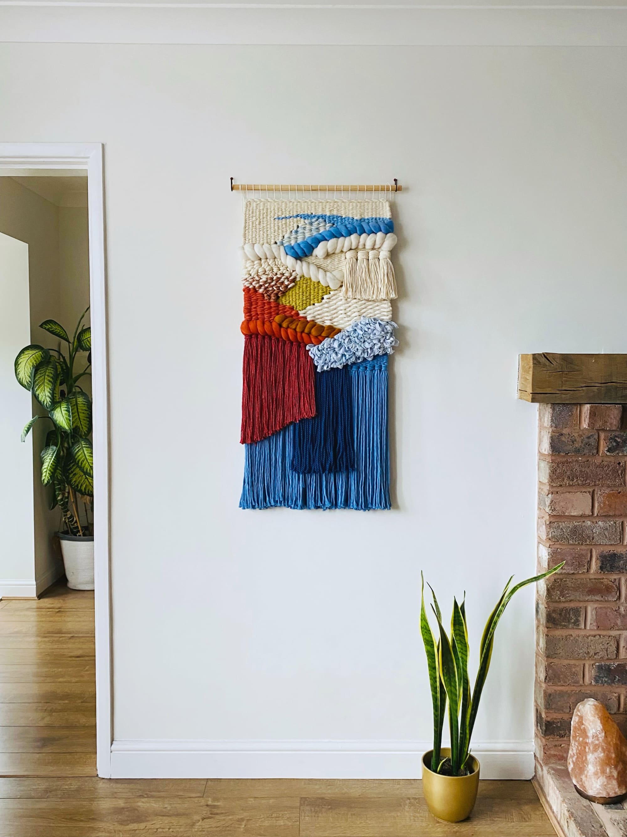 Woven Wall Hanging Organic Waves by Anita Meades Wescover Wall