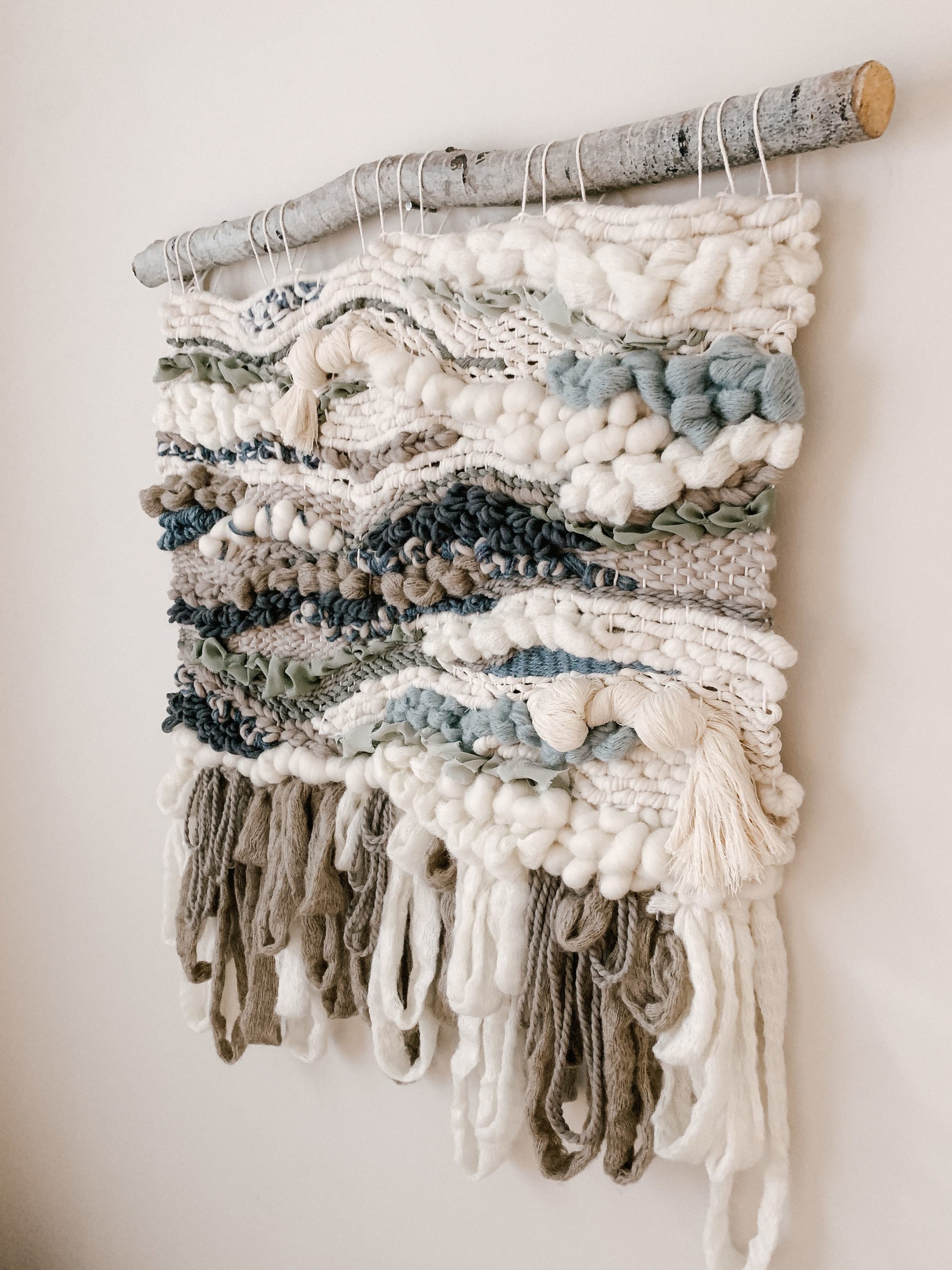 Ocean Storm Wall Hanging "Finding Peace" by Rebecca Whitaker Art Wescover Wall Hangings