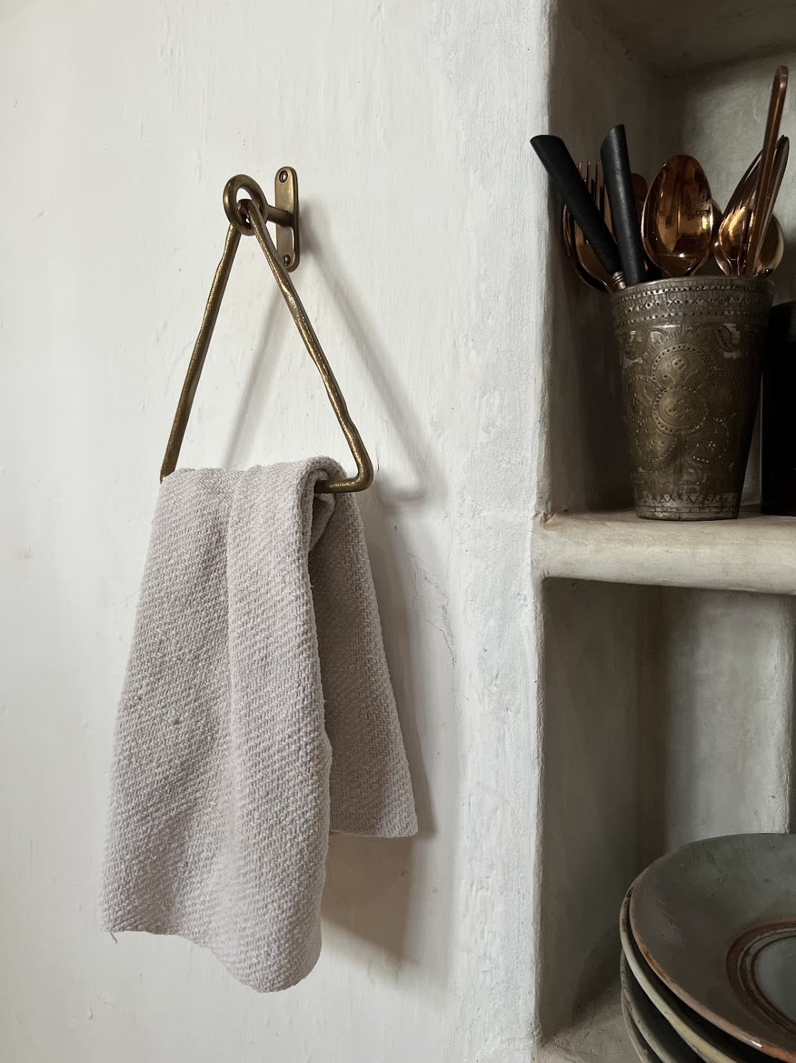 Brass Decorative Wall Hook And Towel Hanger N09 by Poignees D'Amour French  Bronze Hardware.