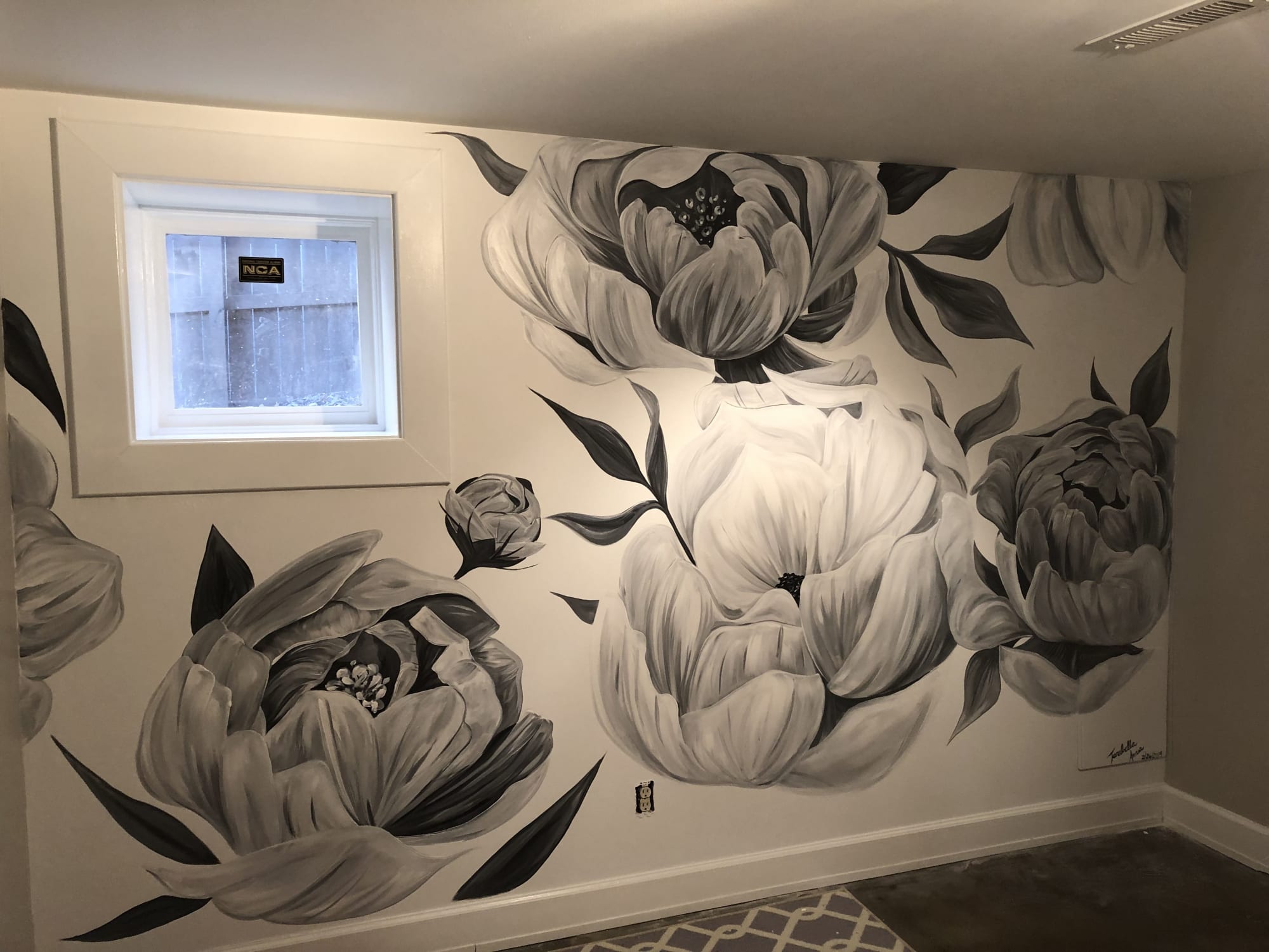 Air B&Bs and private homes by TMAmurals seen at Private Residence