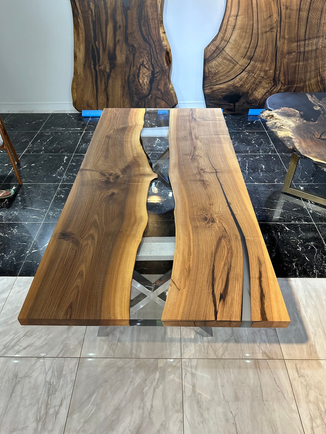 Epoxy Tables - Clear Epoxy Resin Table Top - Live Edge Table by Tinella  Wood