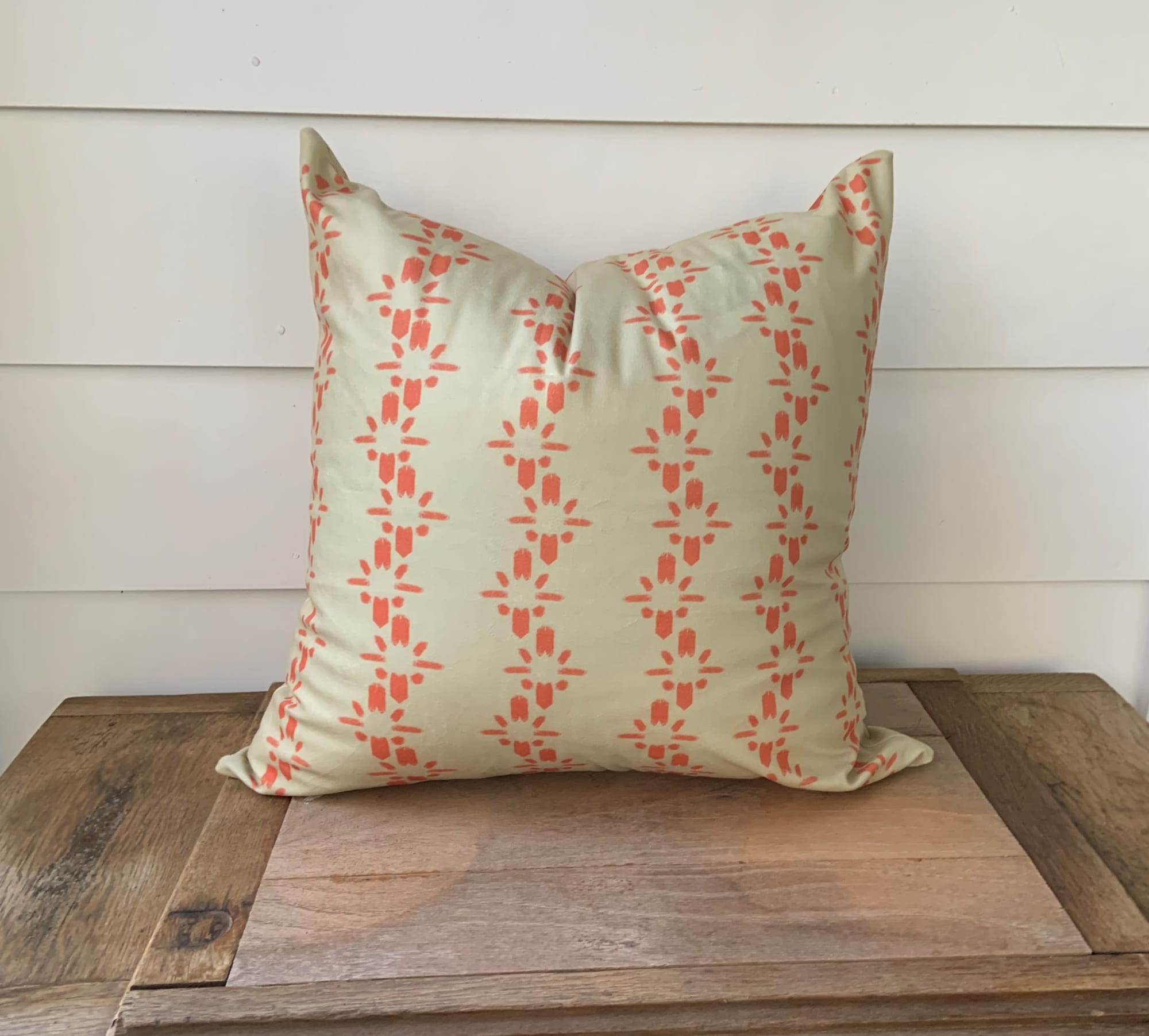 Patchwork Lumbar Pillow in Terracotta - Ethical Home Decor