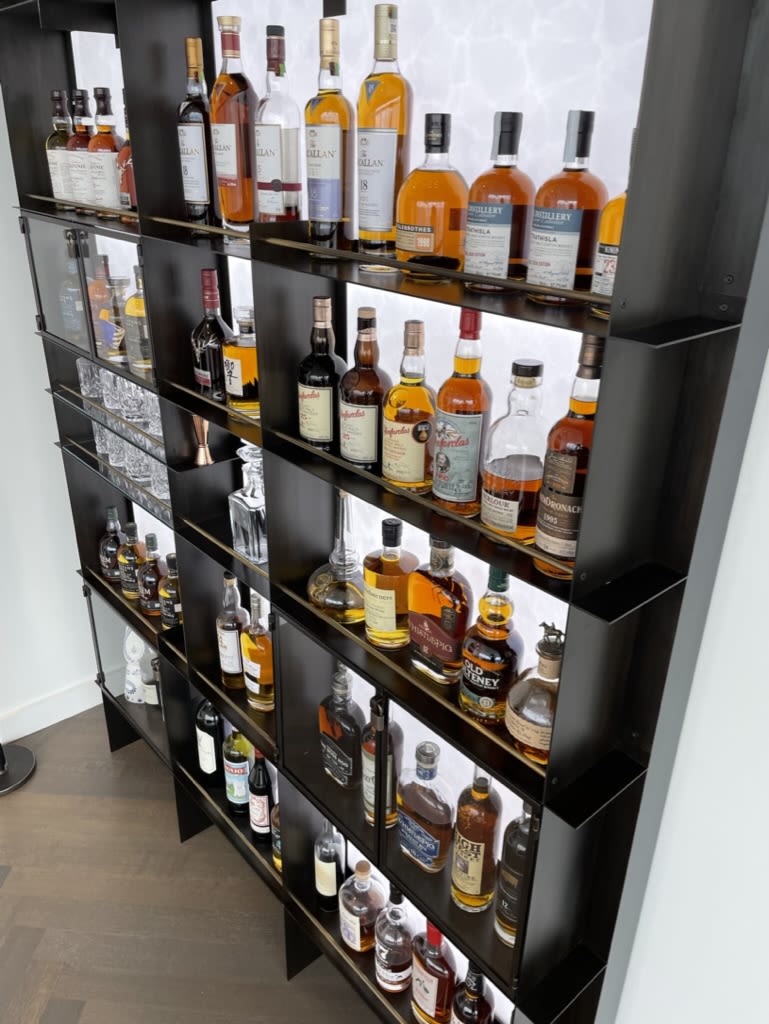 Whiskey best sale storage cabinet