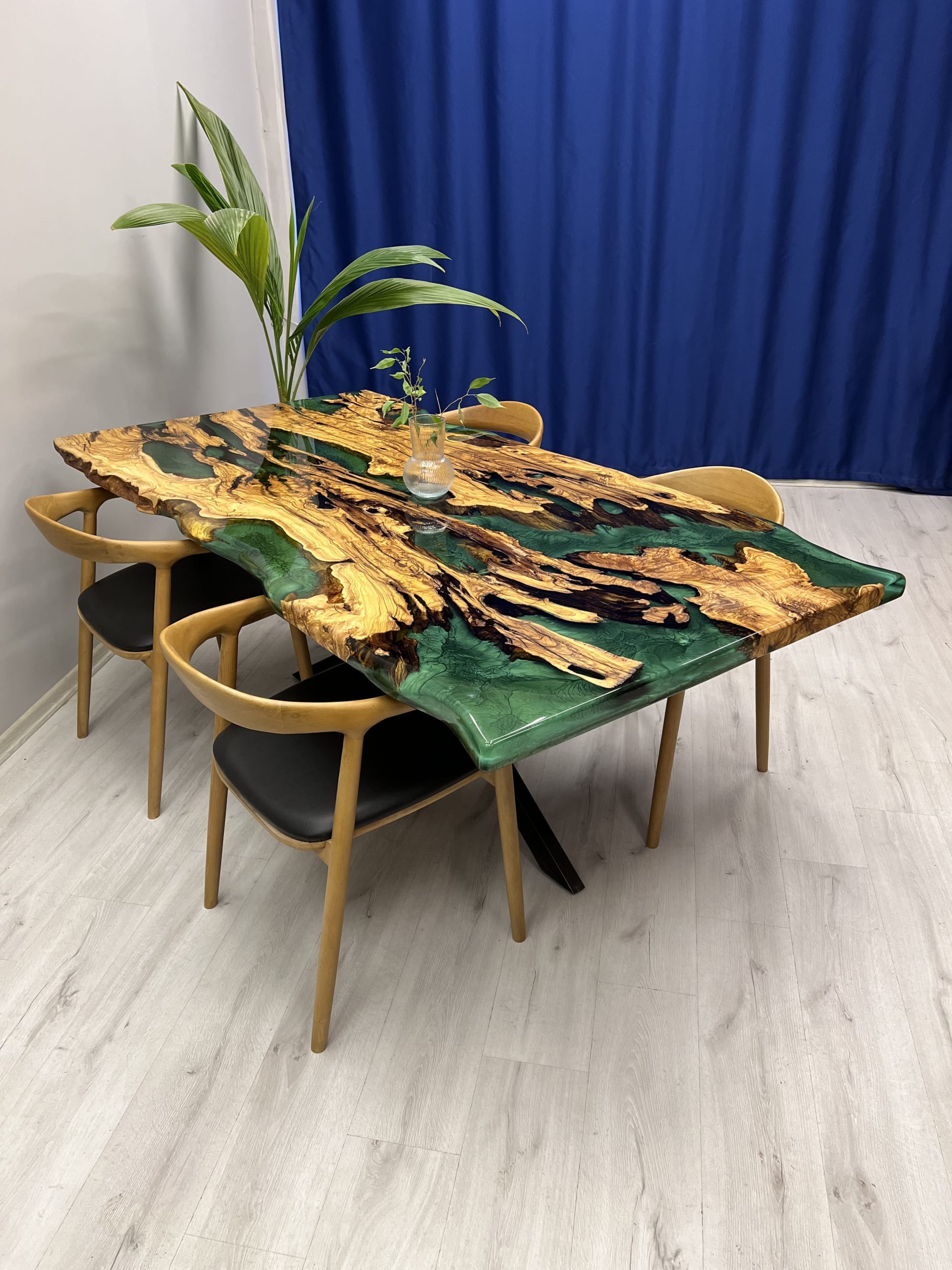 Custom live edge epoxy table, Dining room table, Epoxy table by Brave Wood