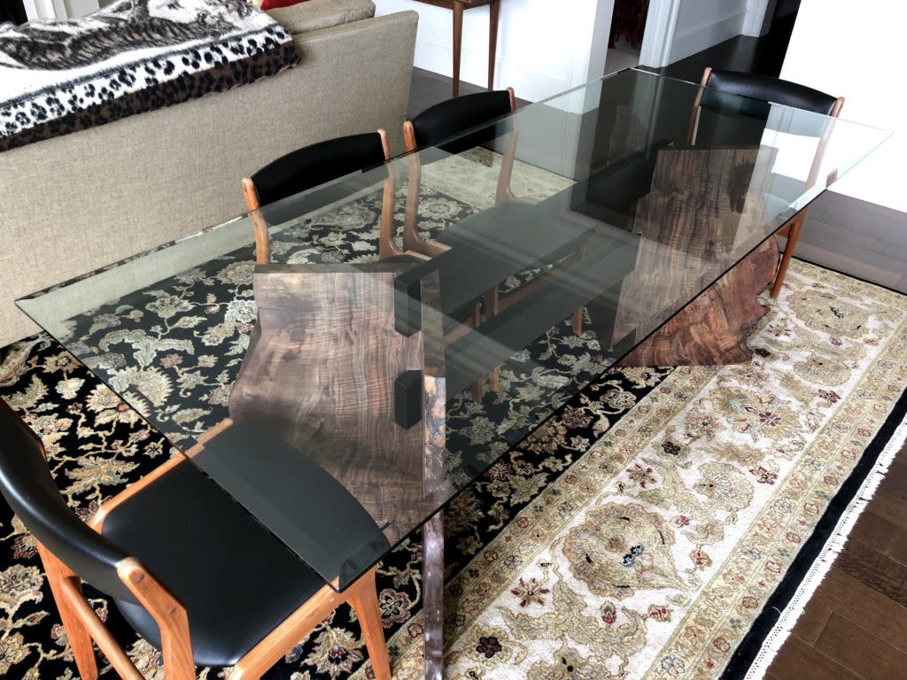 Glass Top Trestle Table by Zawalich Woodwork + Design Wescover Tables
