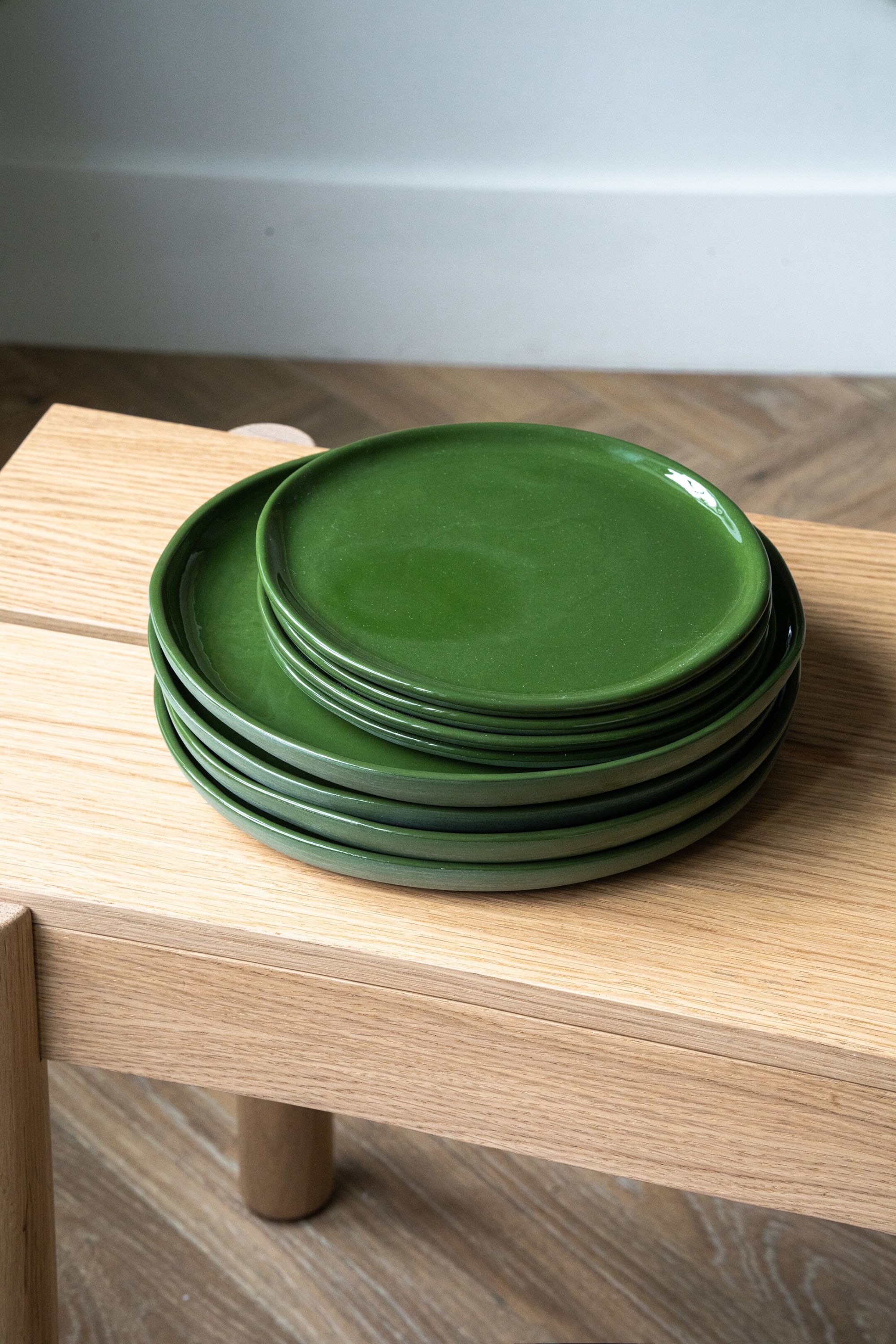 handmade-porcelain-dinner-plates-green-by-creating-comfort-lab