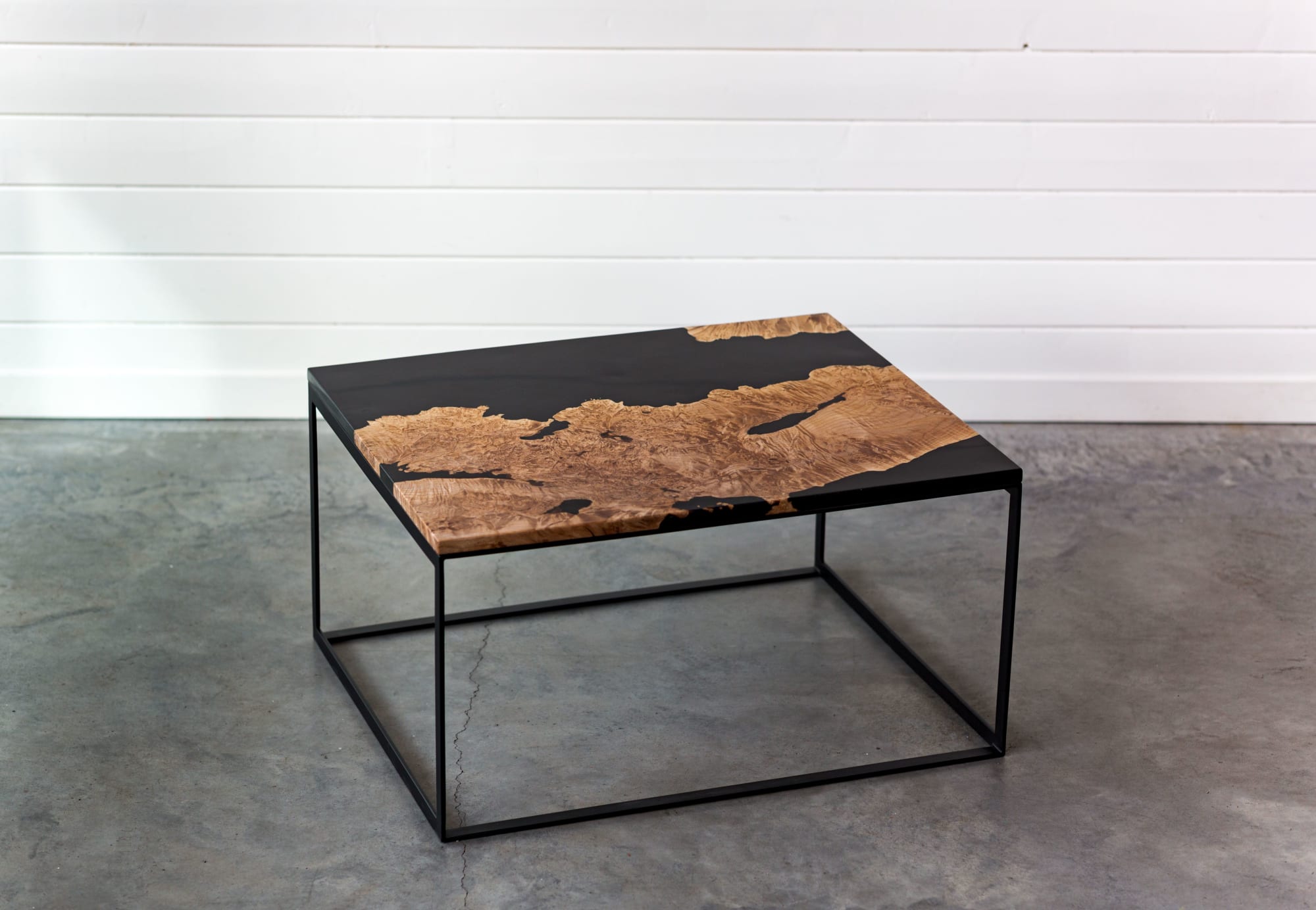 I reckon Exactly Bring Maple Burl Live Edge Resin Coffee Table | Steel Base | Handmade | Modern  Furniture by SAW Live Edge at SAW Live Edge Studio, Kimberley | Wescover  Tables