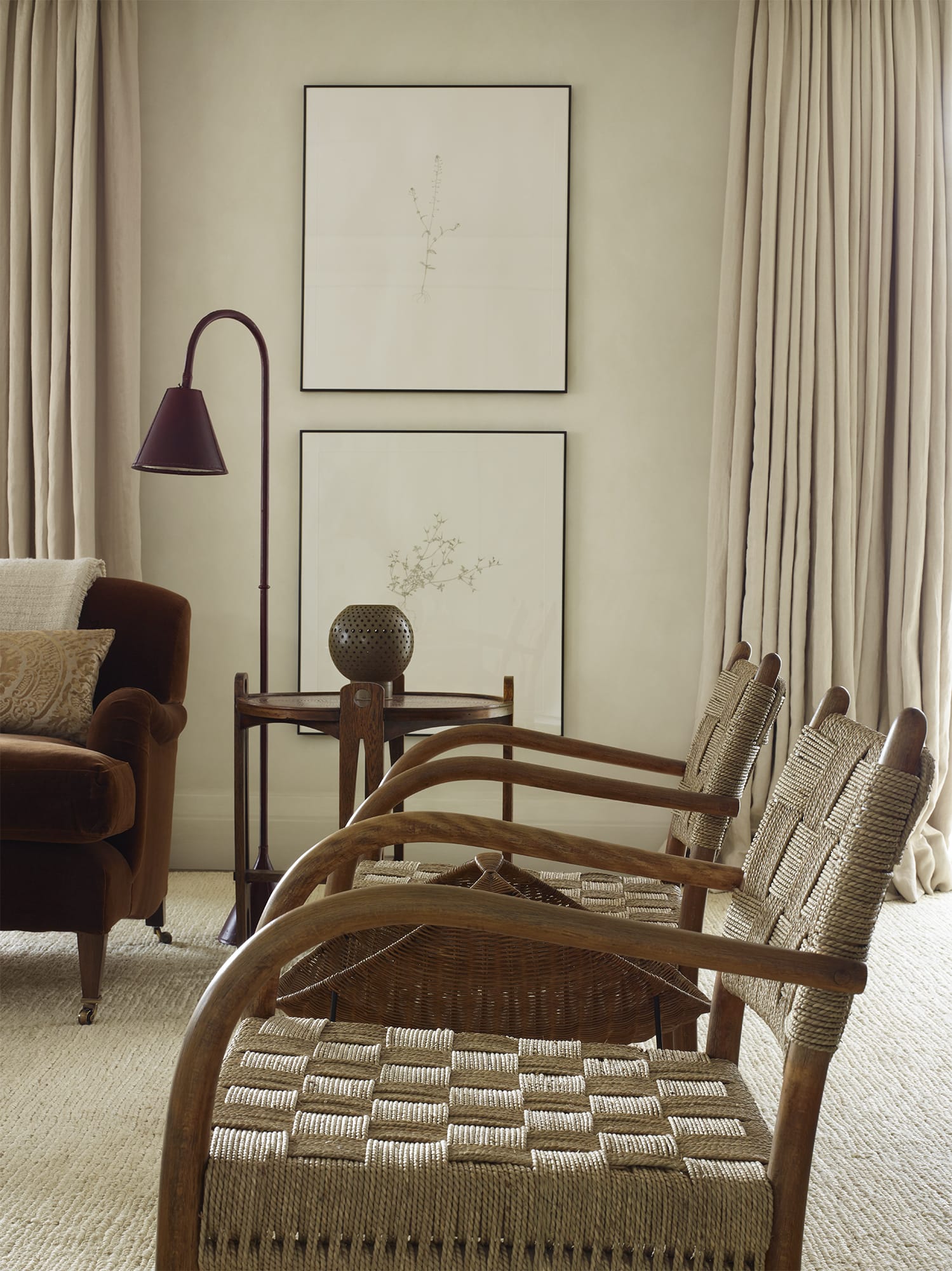 Interior Design by Rose Uniacke seen at Private Residence, London