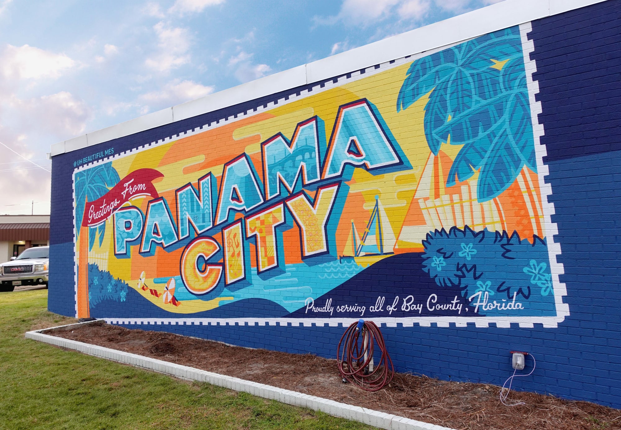 Greetings From Panama City Mural by Summers Wescover Street Murals