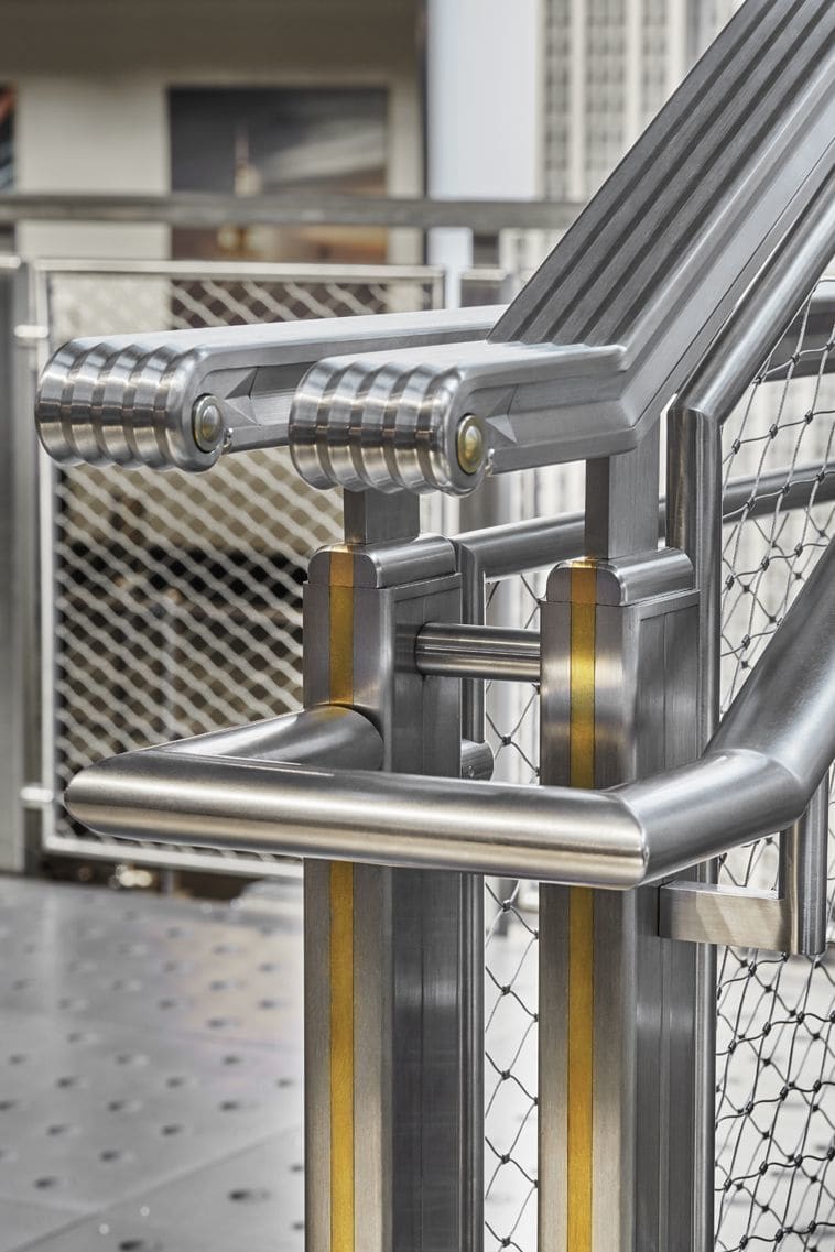 Empire State Building Visitor Entrance Stairs by Amuneal seen at Empire