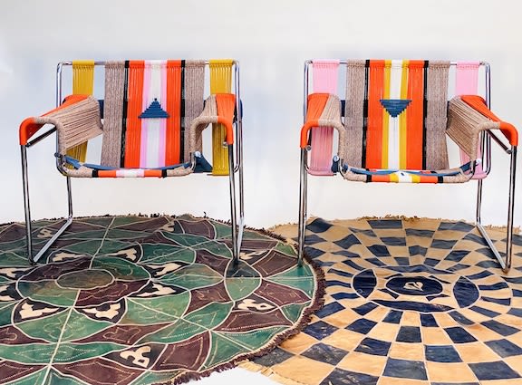 Hazel and Shirley: Wassily Remixed by KIM HILL for KIM HILL DESIGN