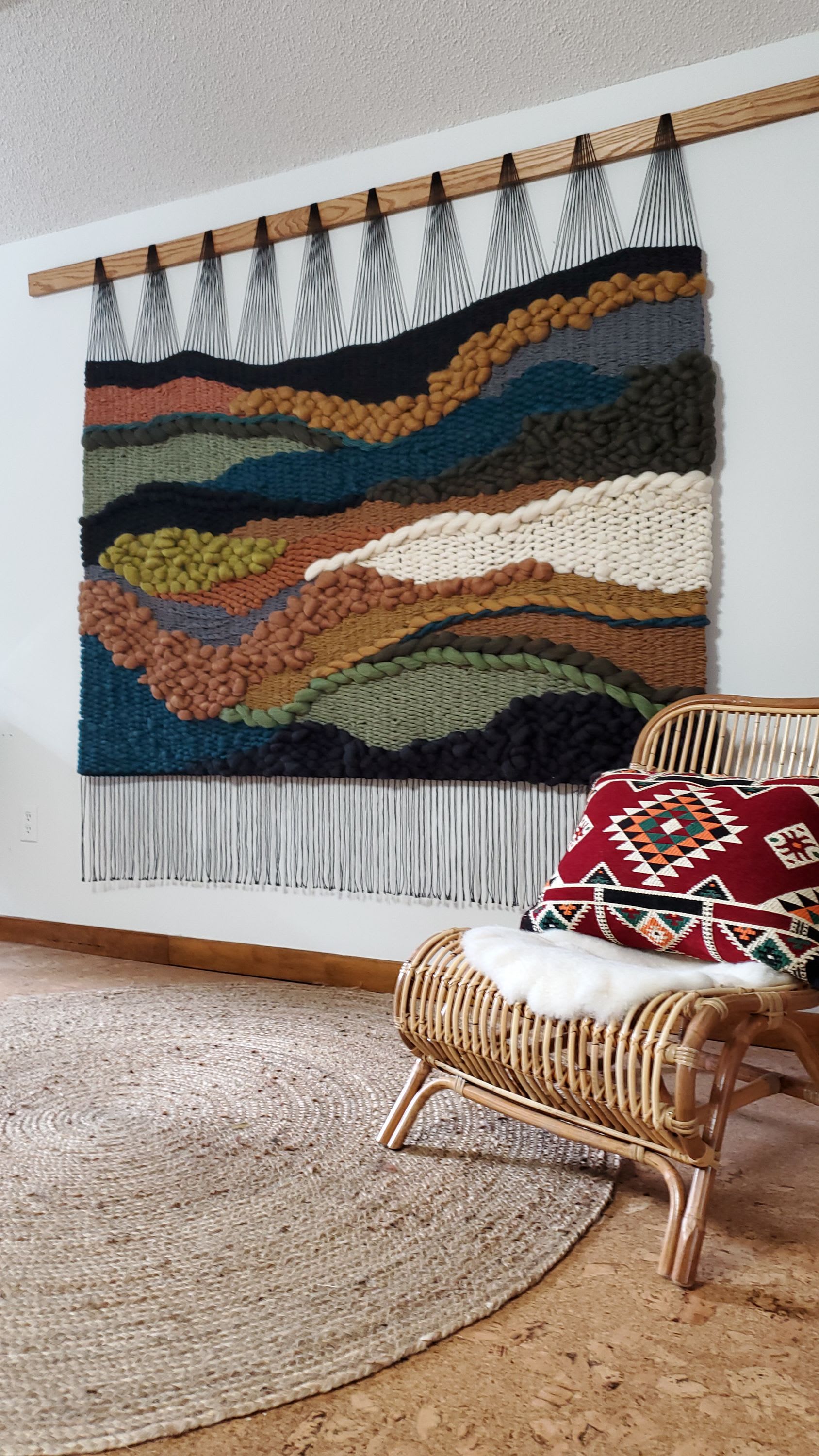 Large woven wall online art