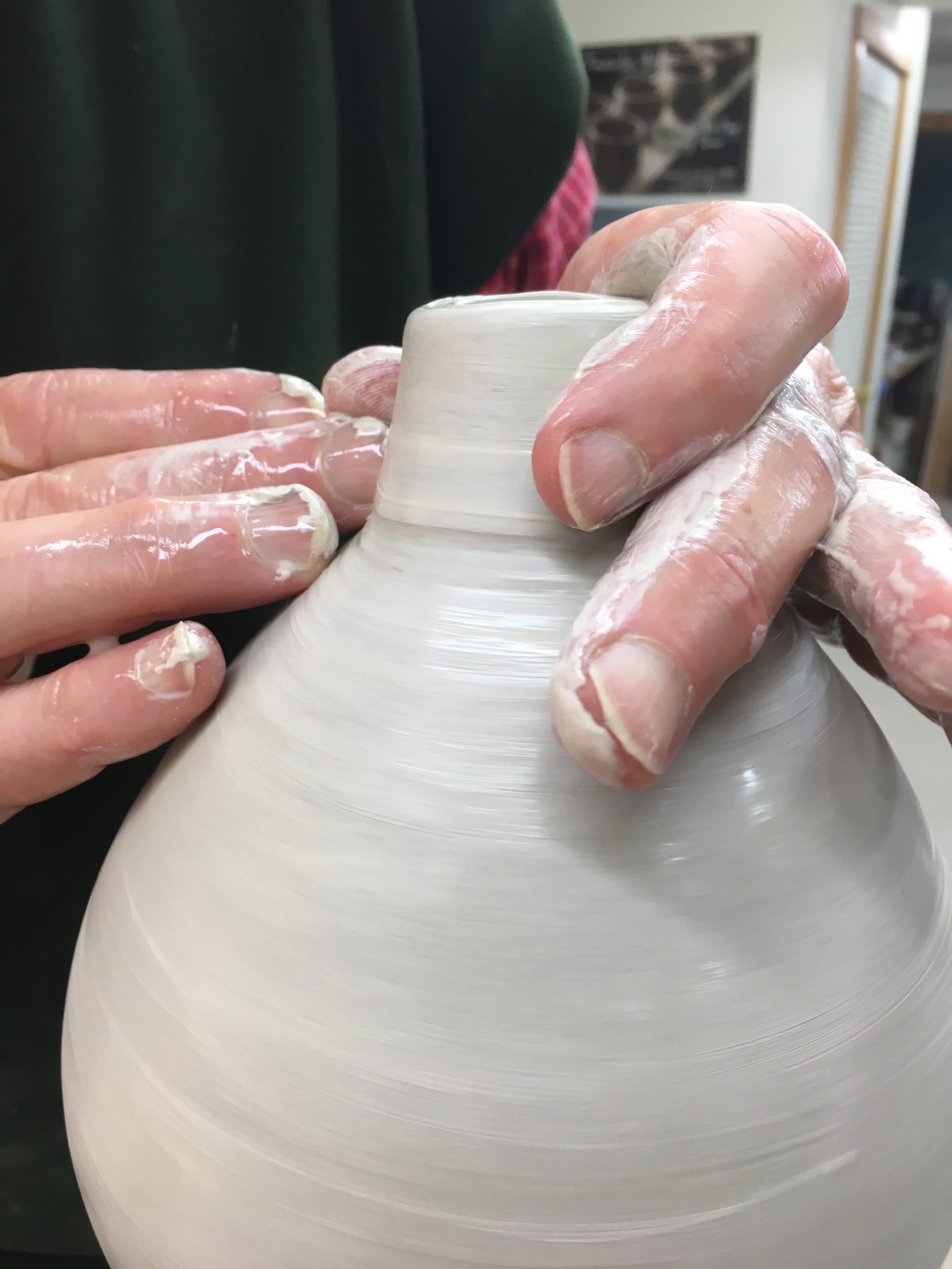 Handmade Round Ceramic Lamp by Stephen Gerould Handmade Ceramic Lamps