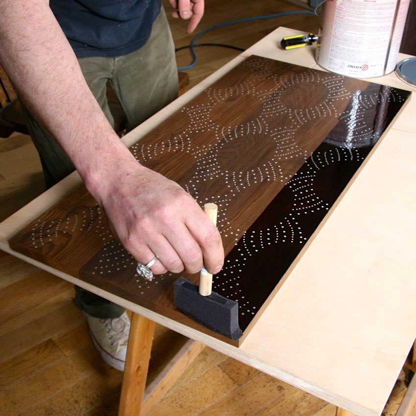 Nail Inlay End Table No. 203 by Peter Sandback | Wescover Tables