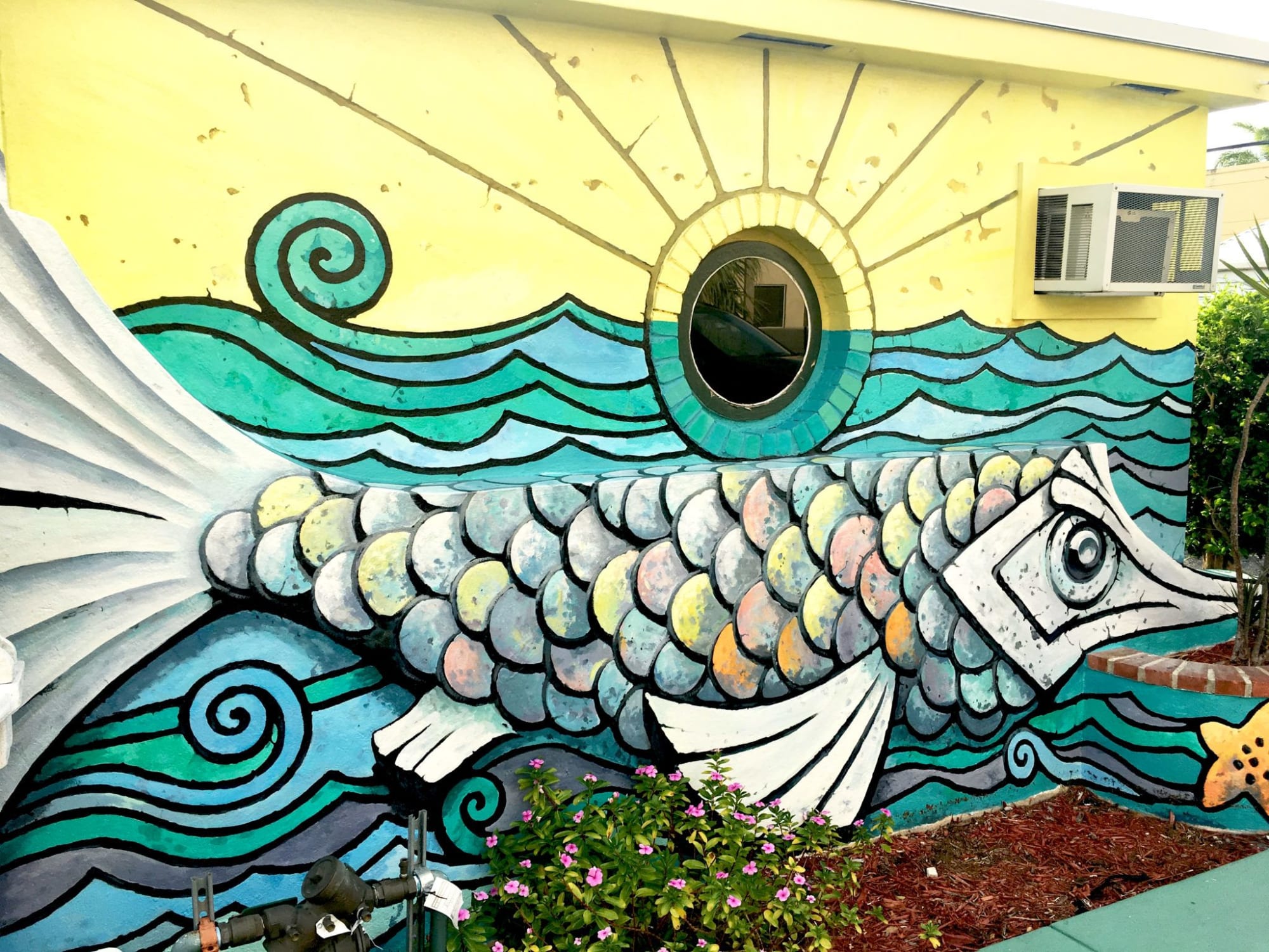 Fish Story Art Deco Mural by Murals by Georgeta (Fondos ...