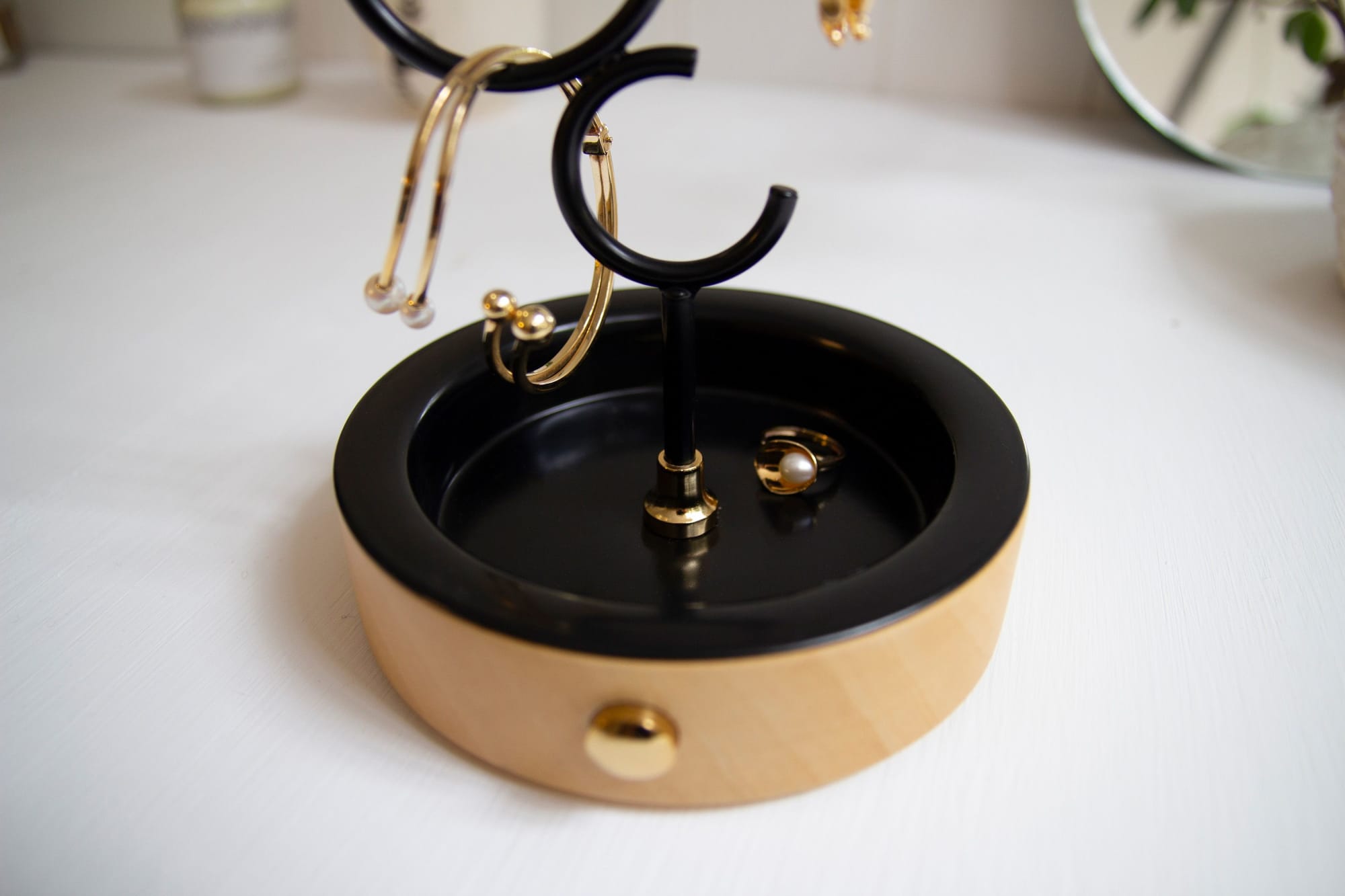 Hoop Jewelry Holder & Organizer - Black by Kitbox Design