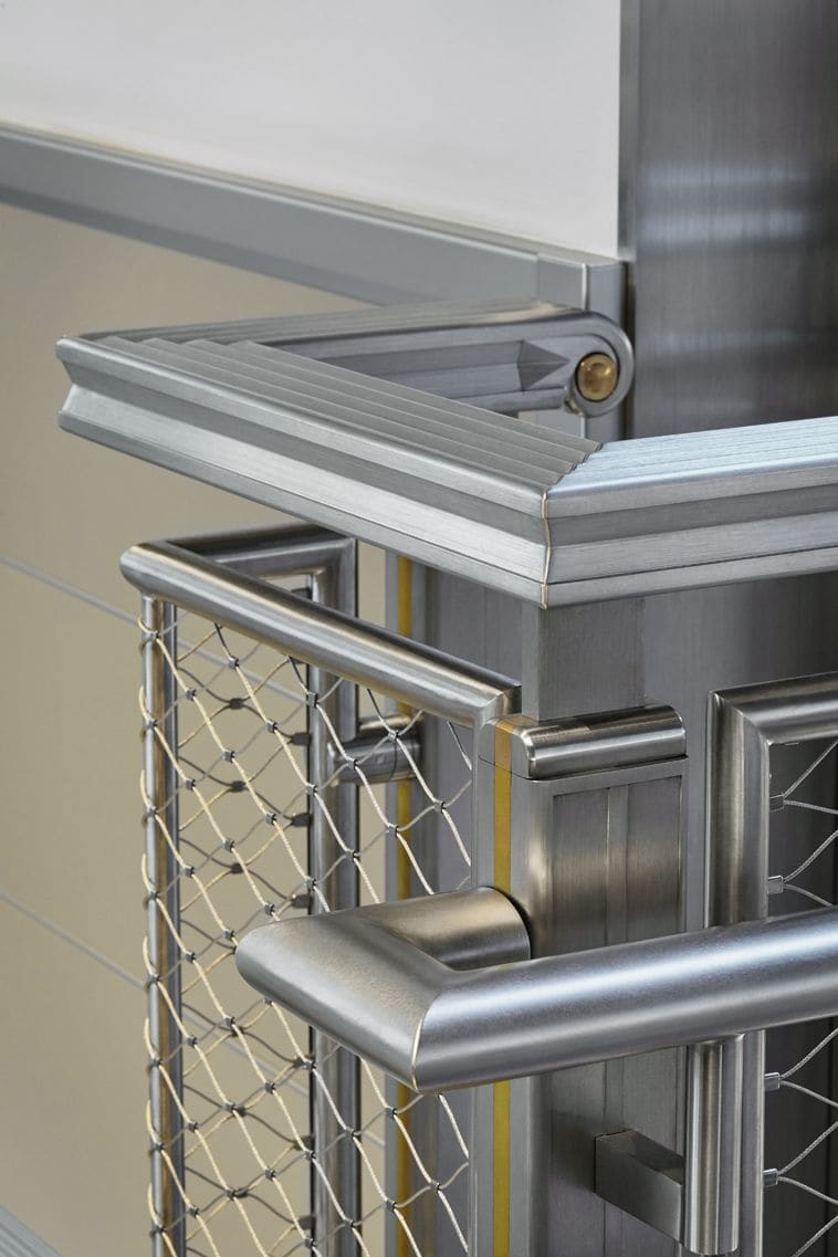 Empire State Building Visitor Entrance Stairs by Amuneal seen at Empire