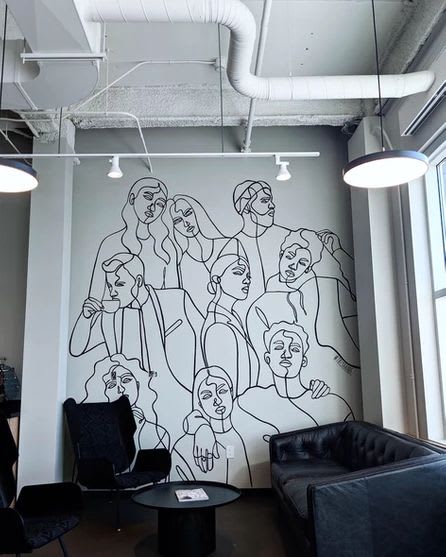 Ify Plus Office Mural By Trisha Abe Seen At Waterloo Wescover - Wall Decals Kitchener Waterloo