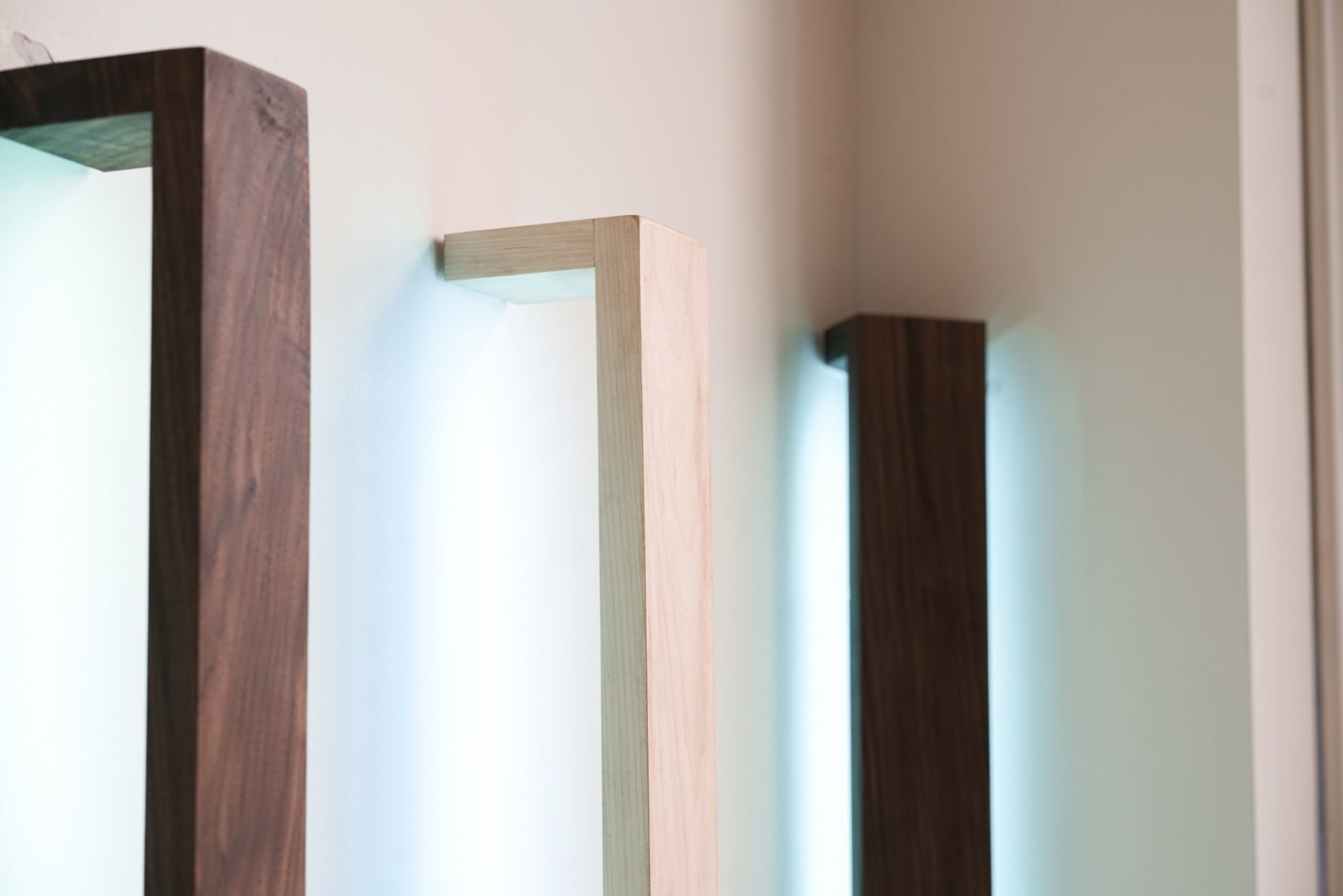 Vista Wooden LED Wall Light, Dimmable Floating Hardwood RB by THE IRON  ROOTS DESIGNS