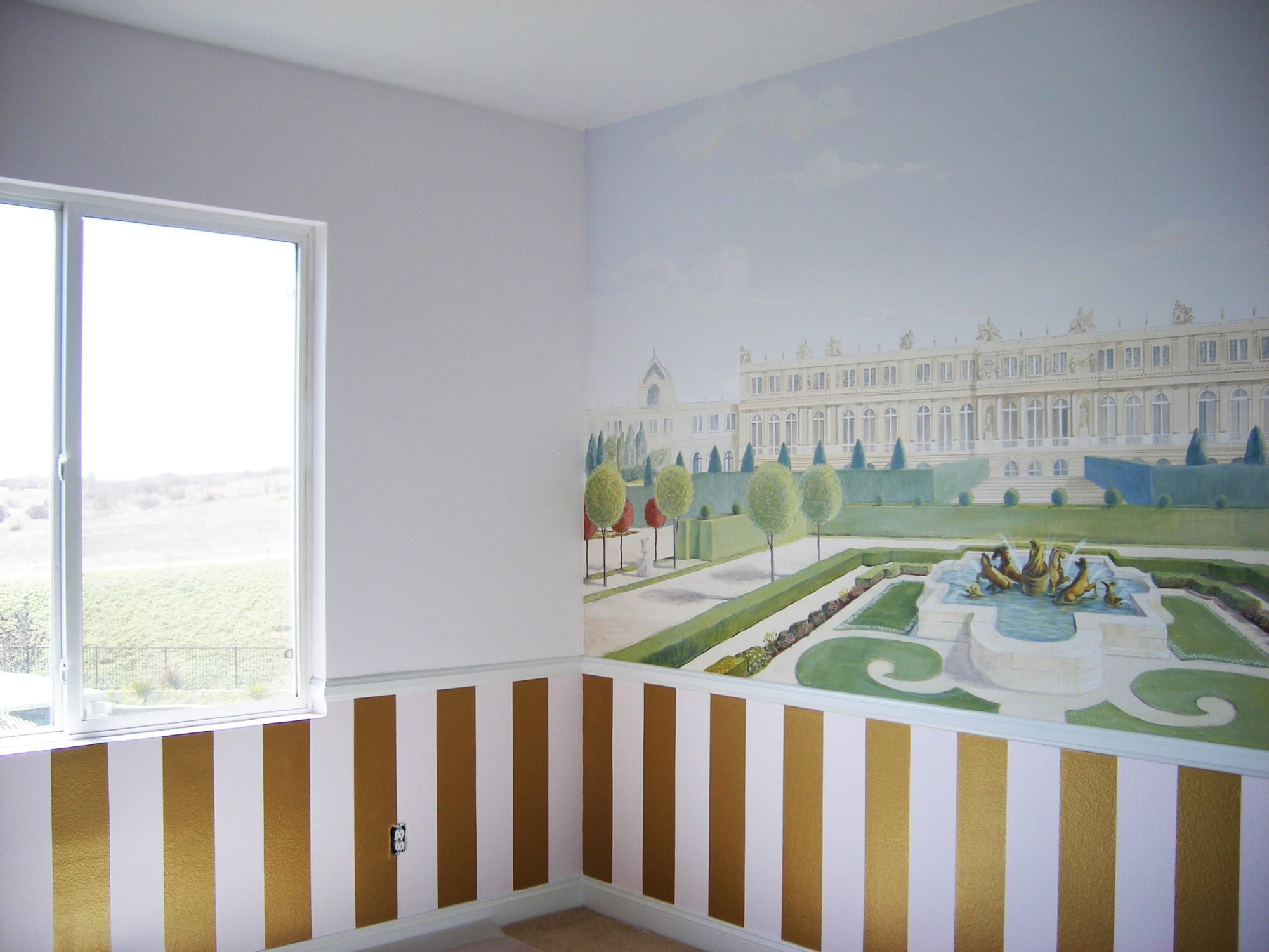 Gardens of Versailles, Nursery Murals by Very Fine Mural Art Stefanie