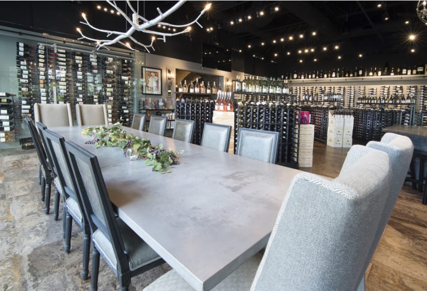 40’ newGROWTH Chandelier by CP Lighting at The Cave Bistro & Wine Bar
