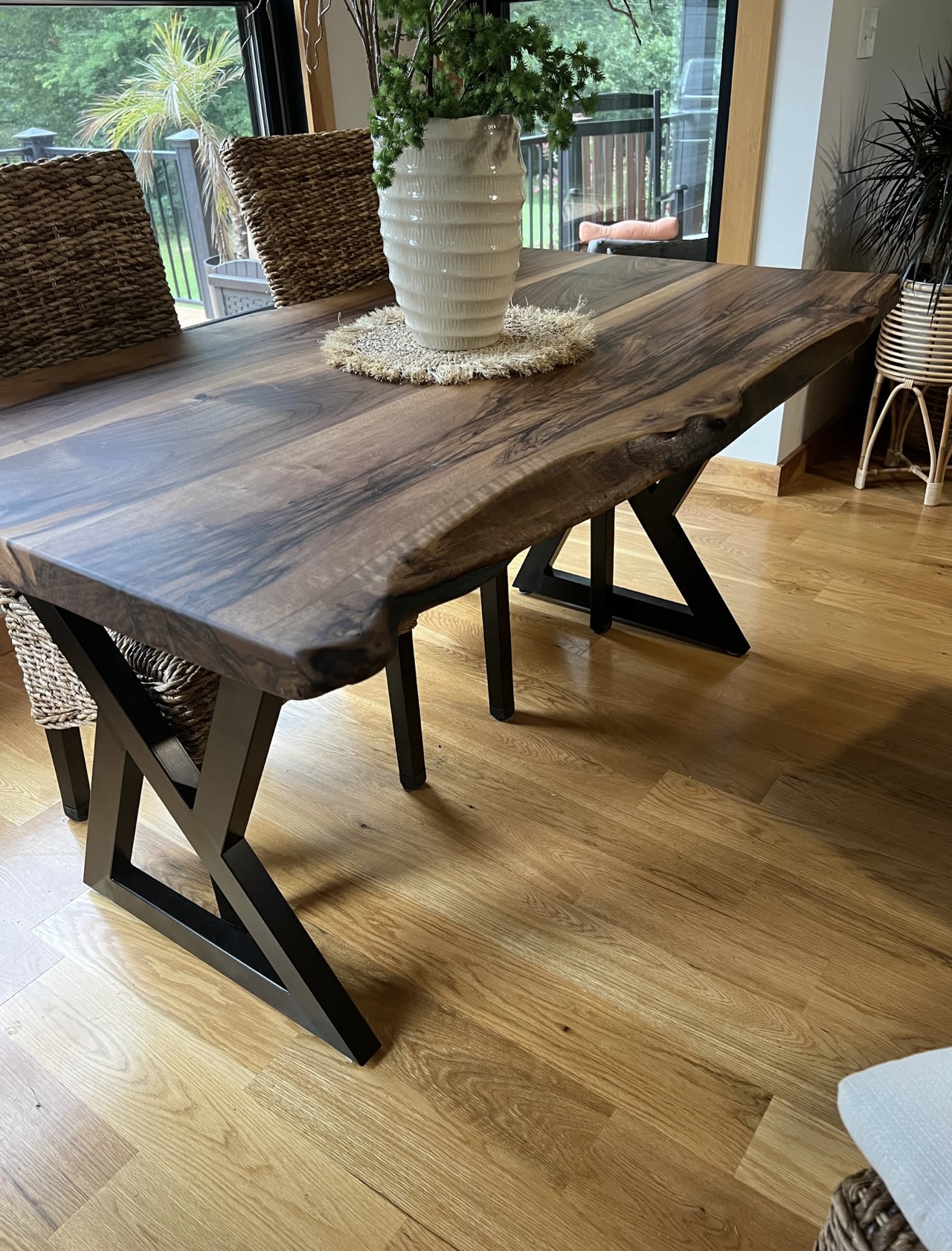 Wood table online dinner