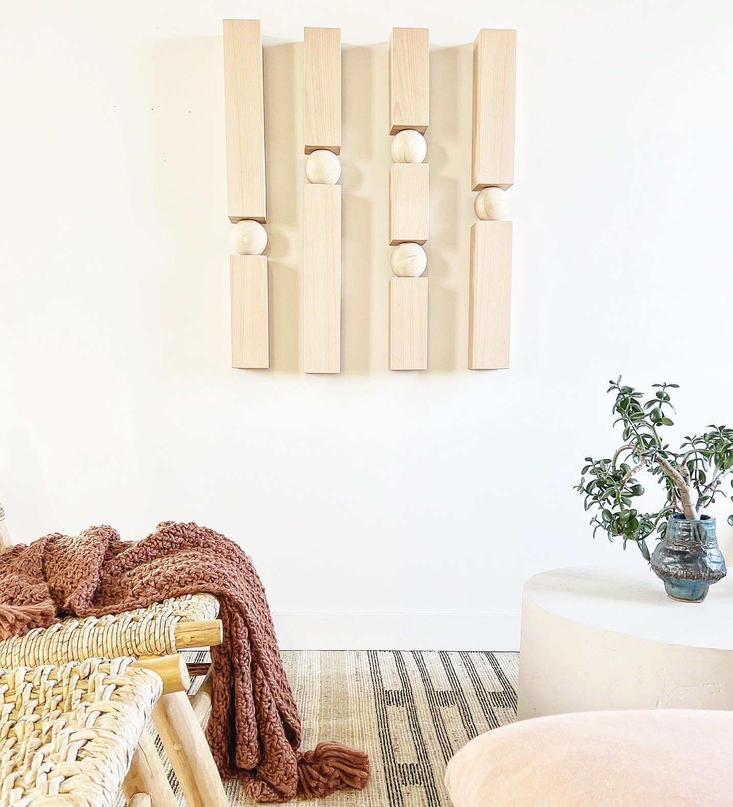 Wood Sculpture "Monolith" Vertical Set-Modern Wall Art By Candice Luter ...