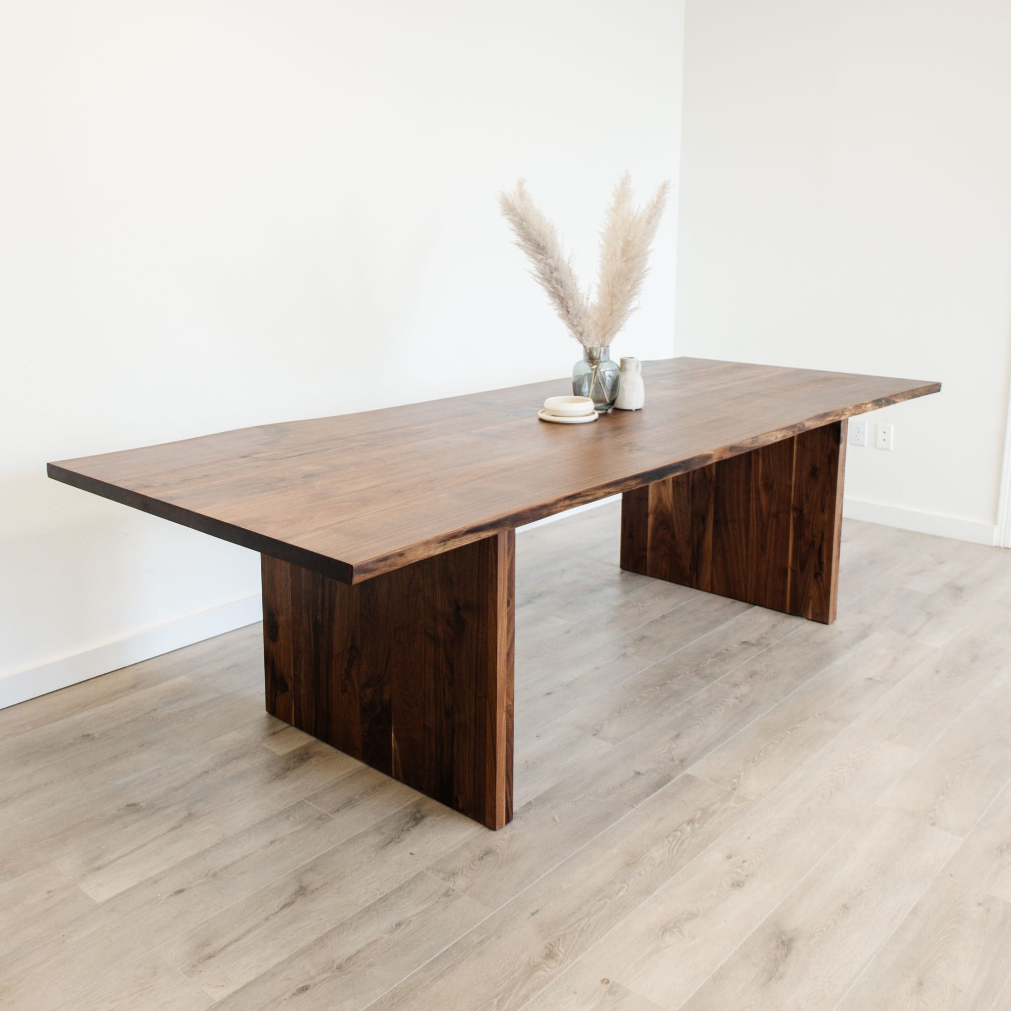 Natural Live Edge Kiln Dried Sustainably Harvested Wood Slab Table