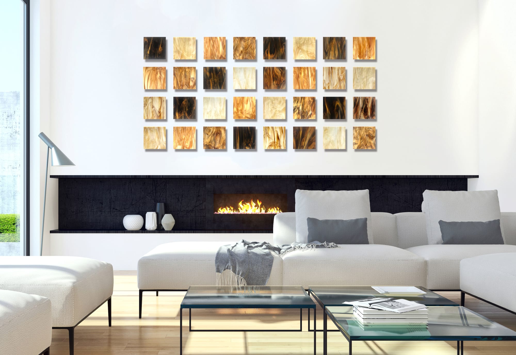 "Earth" Glass Wall Art Sculpture by Karo Studios Wescover Wall Hangings