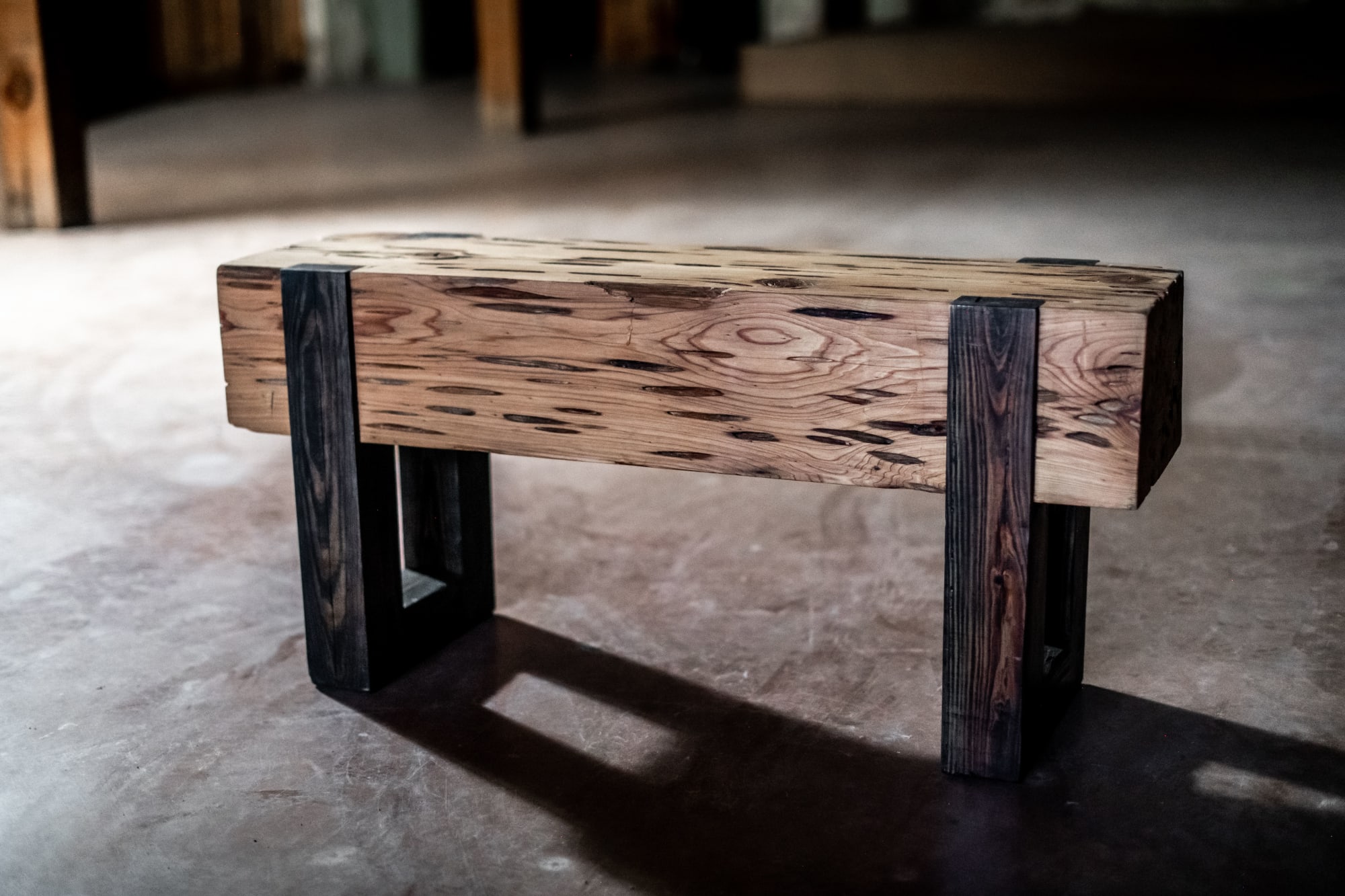 Cypress Log Bench by Urban Tree Company Wescover Benches & Ottomans