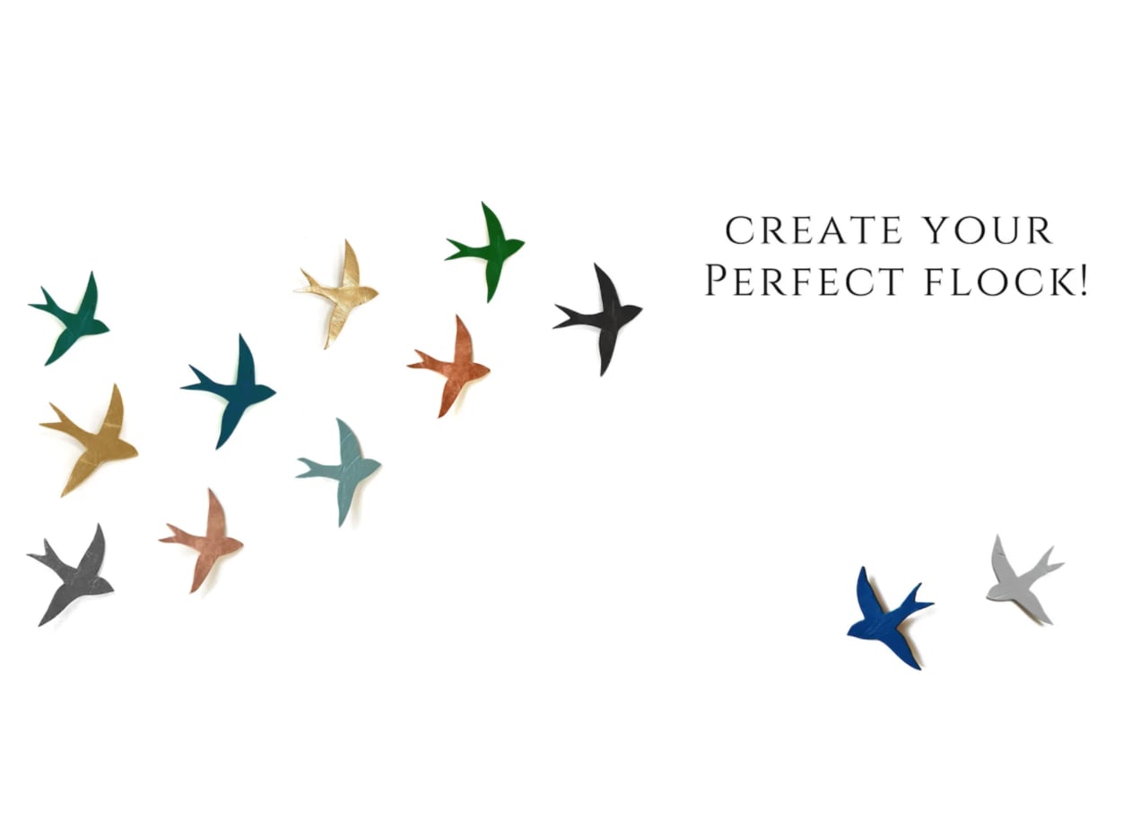 Create your perfect flock Custom wall art by Elizabeth Prince