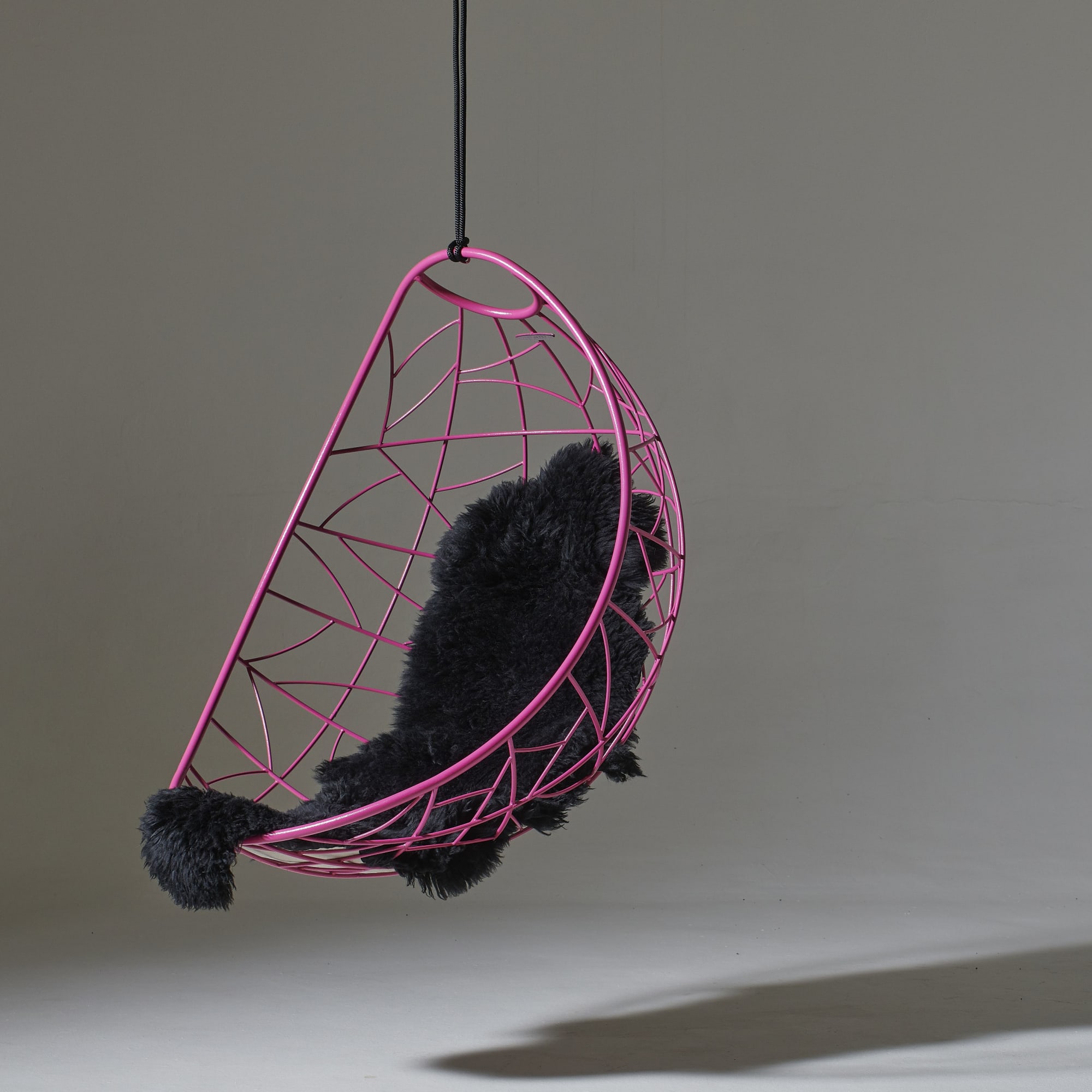 Pink hanging chairs online for bedrooms