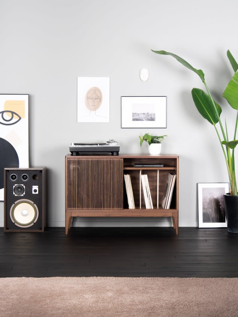 Wooden Now Playing Vinyl Record Stand. Handmade From Oak and European  Walnut, 