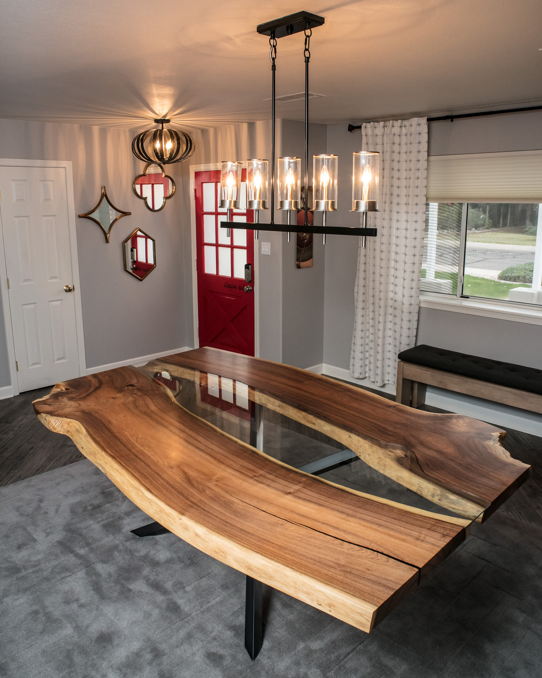 Mesquite Live Edge River Table by Lumberlust Designs at Private