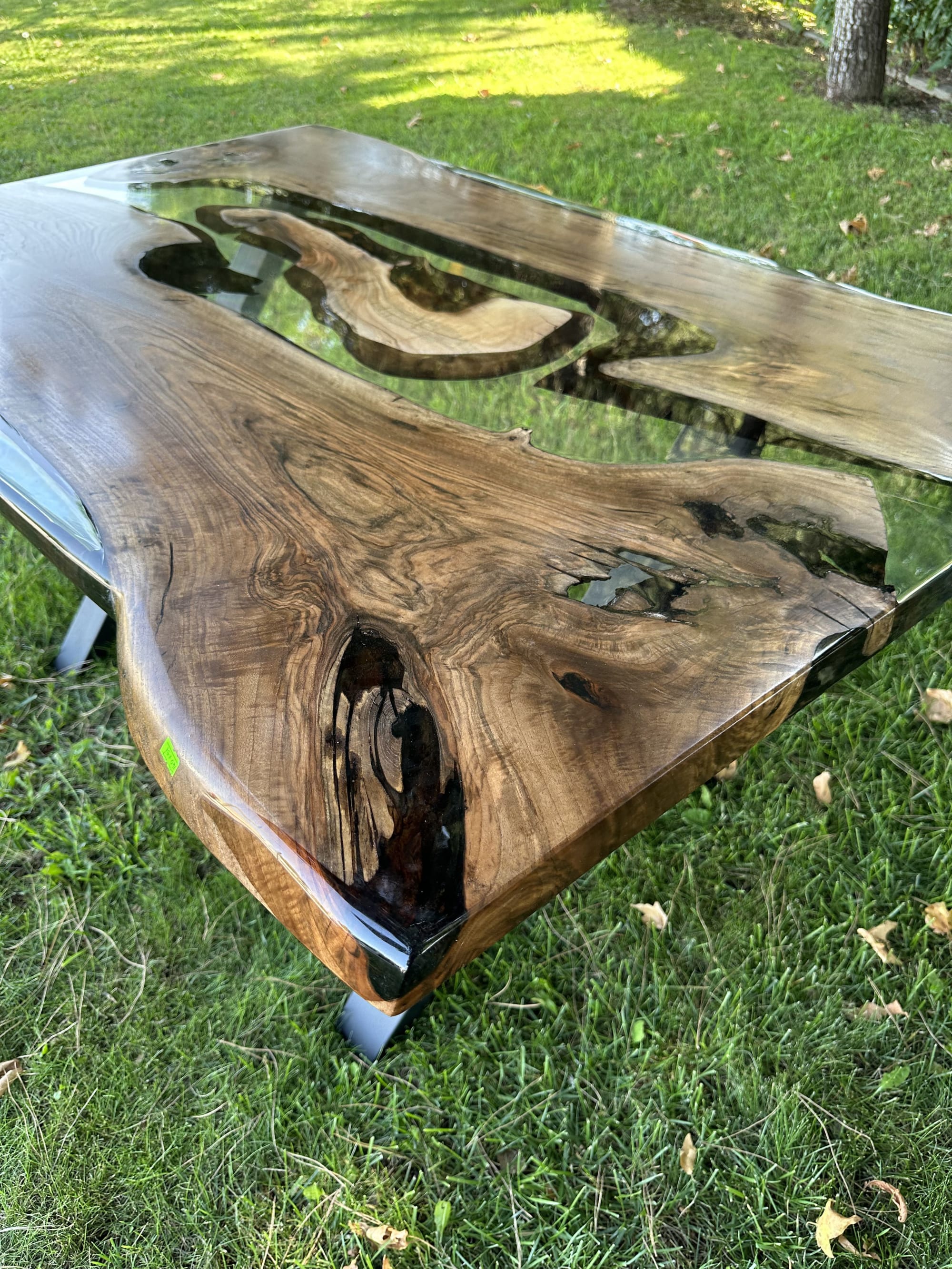 Clear Epoxy Resin Table Top - Live Edge Epoxy Table by Tinella Wood at  United States